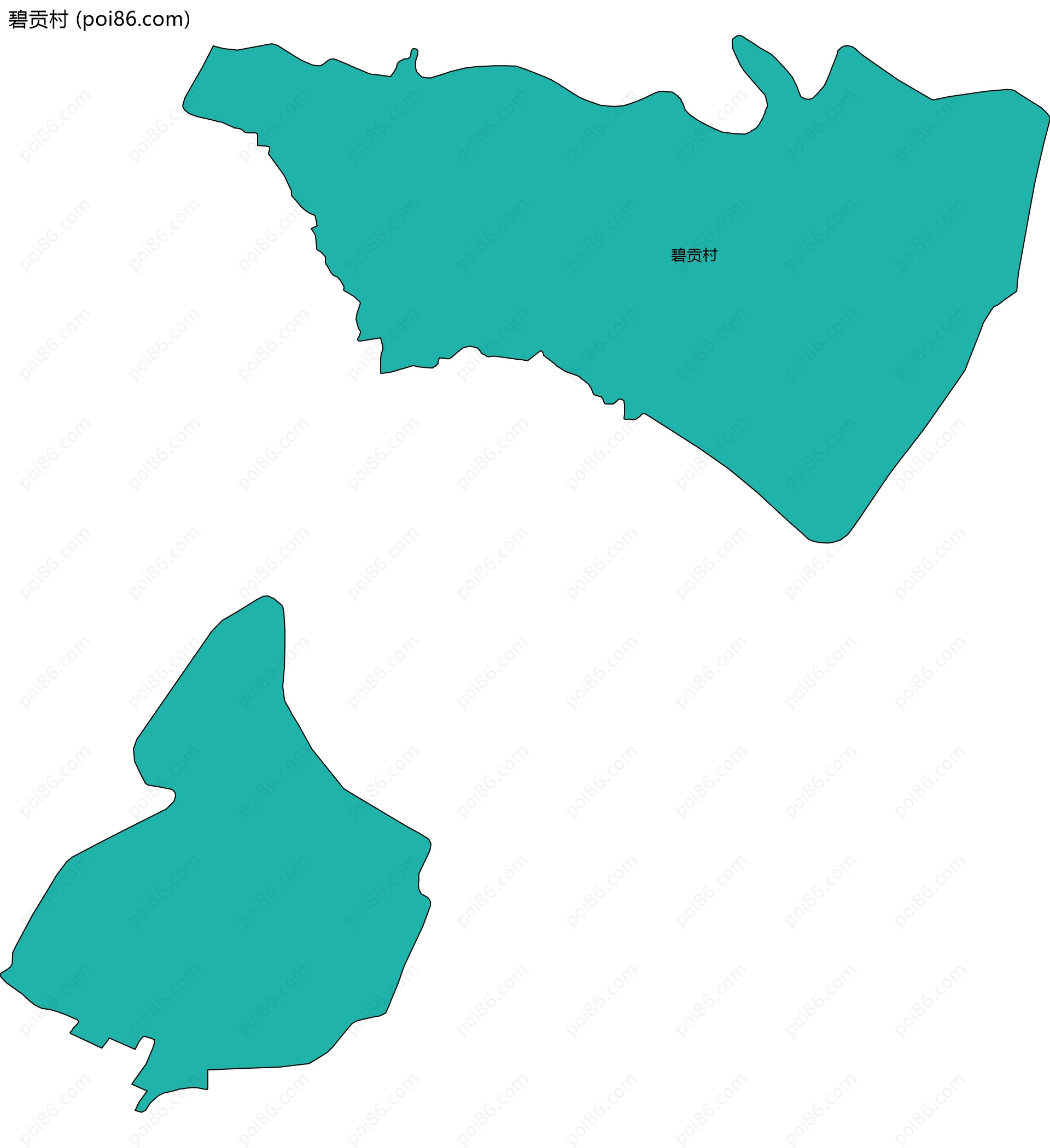 碧贡村边界地图