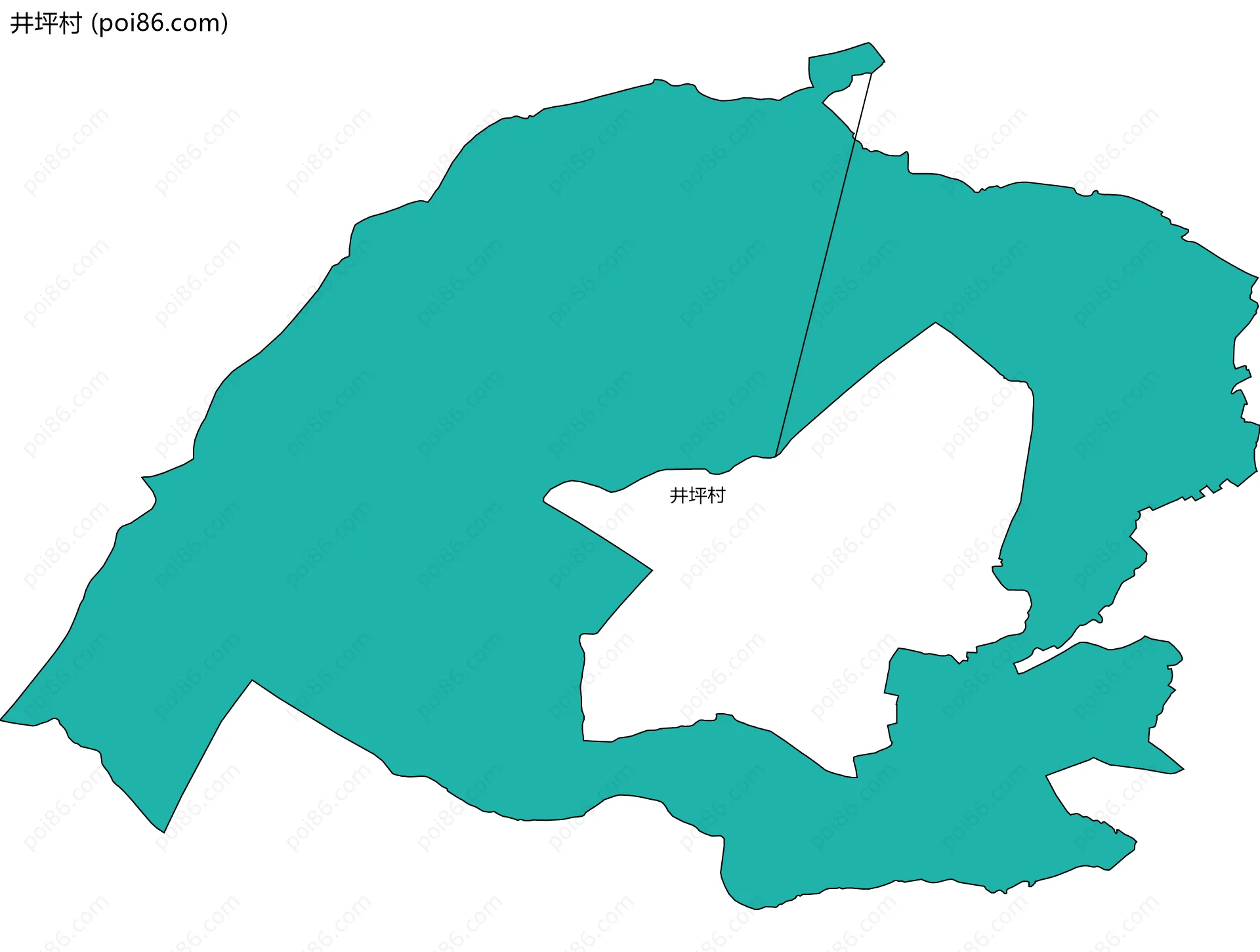 井坪村边界地图