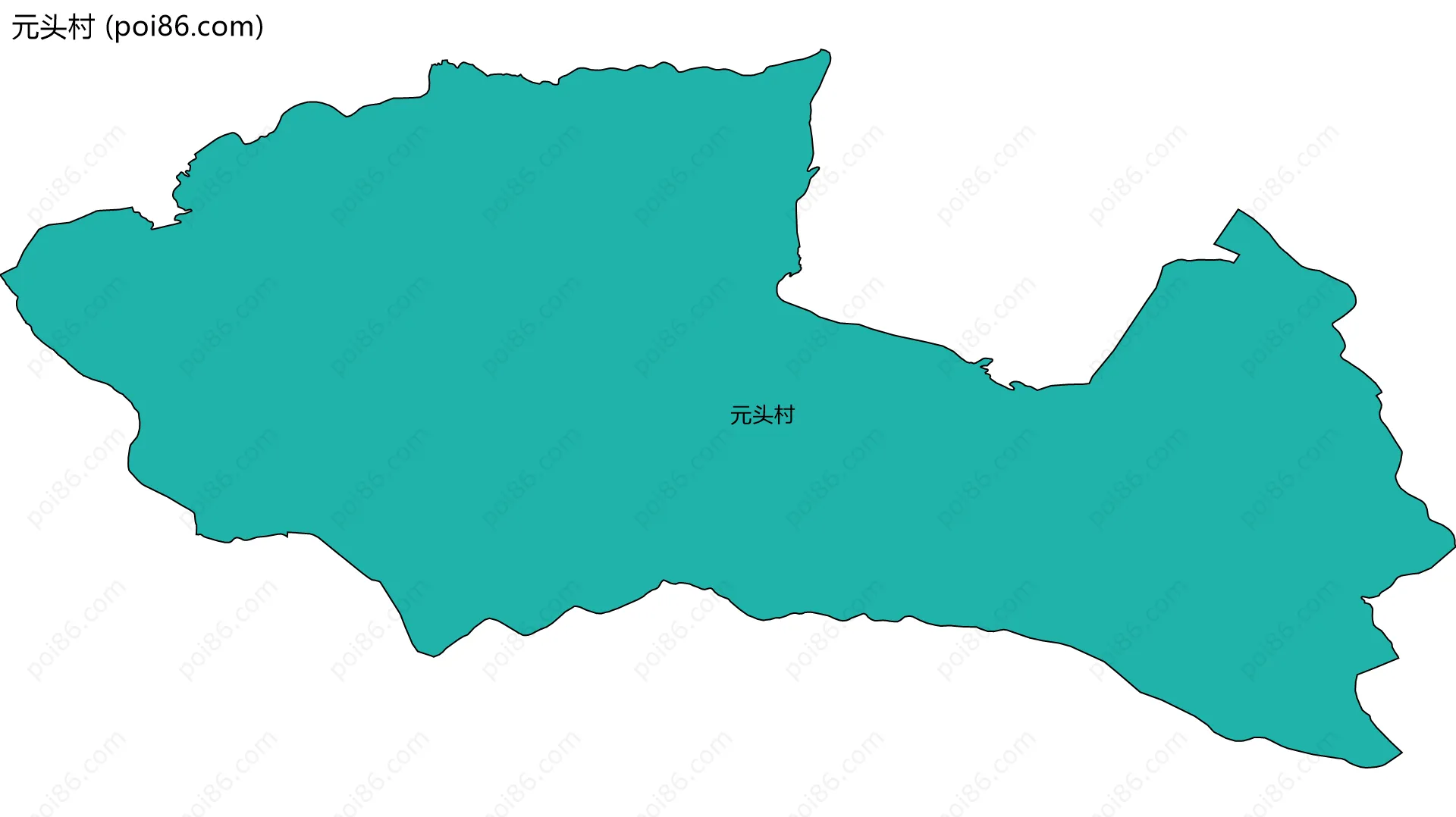 元头村边界地图