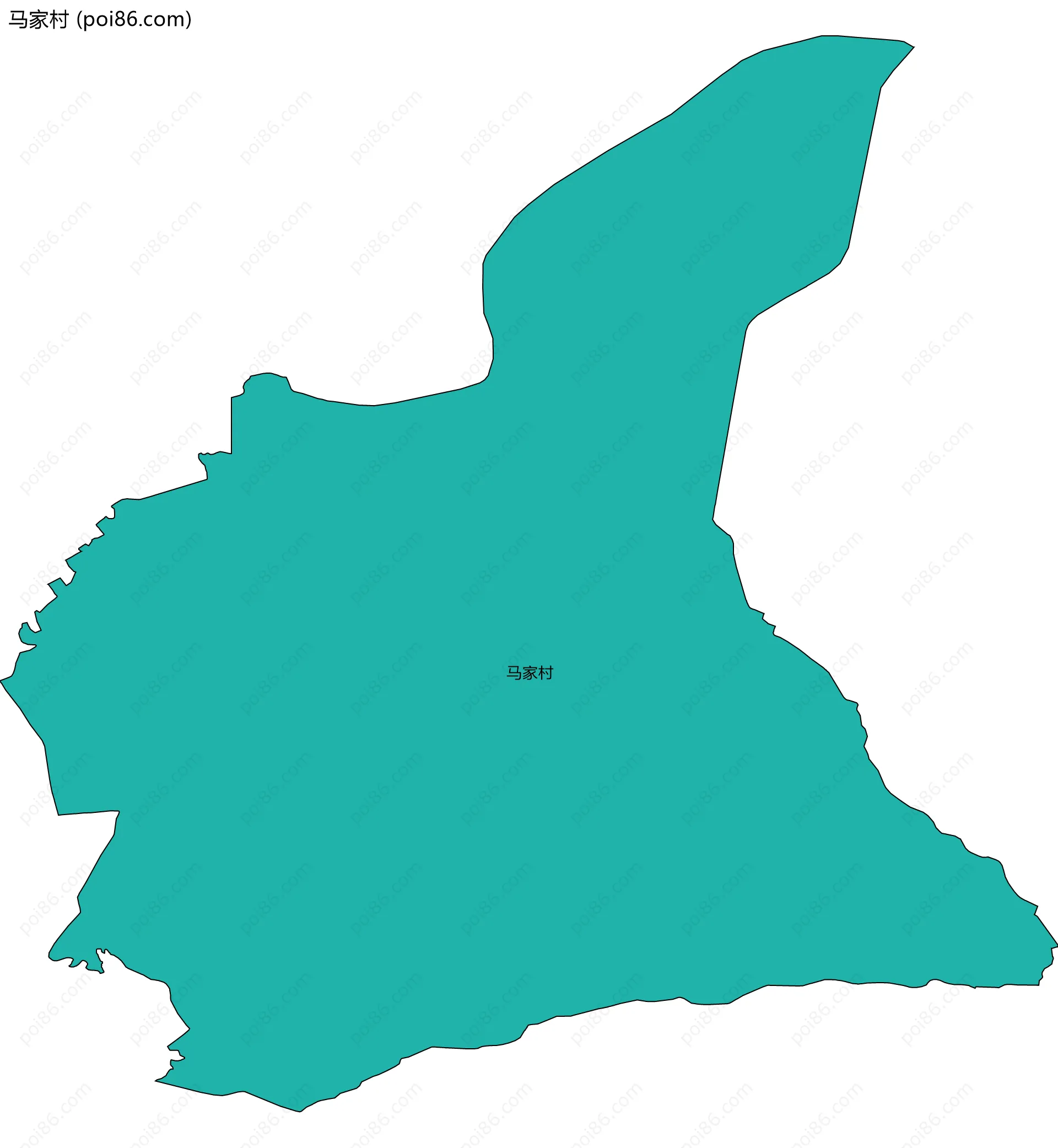 马家村边界地图