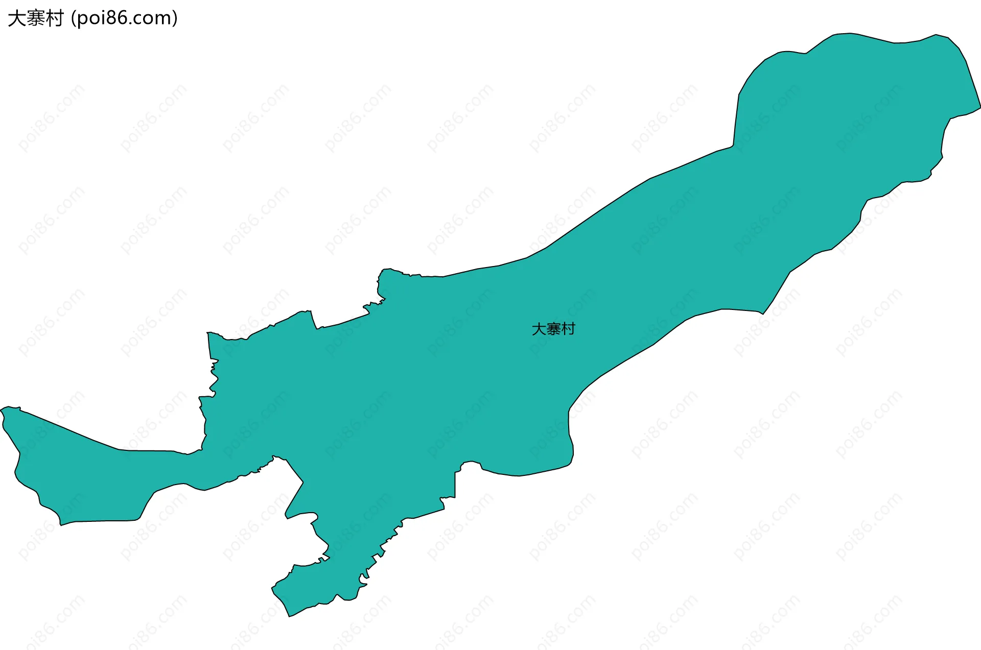 大寨村边界地图