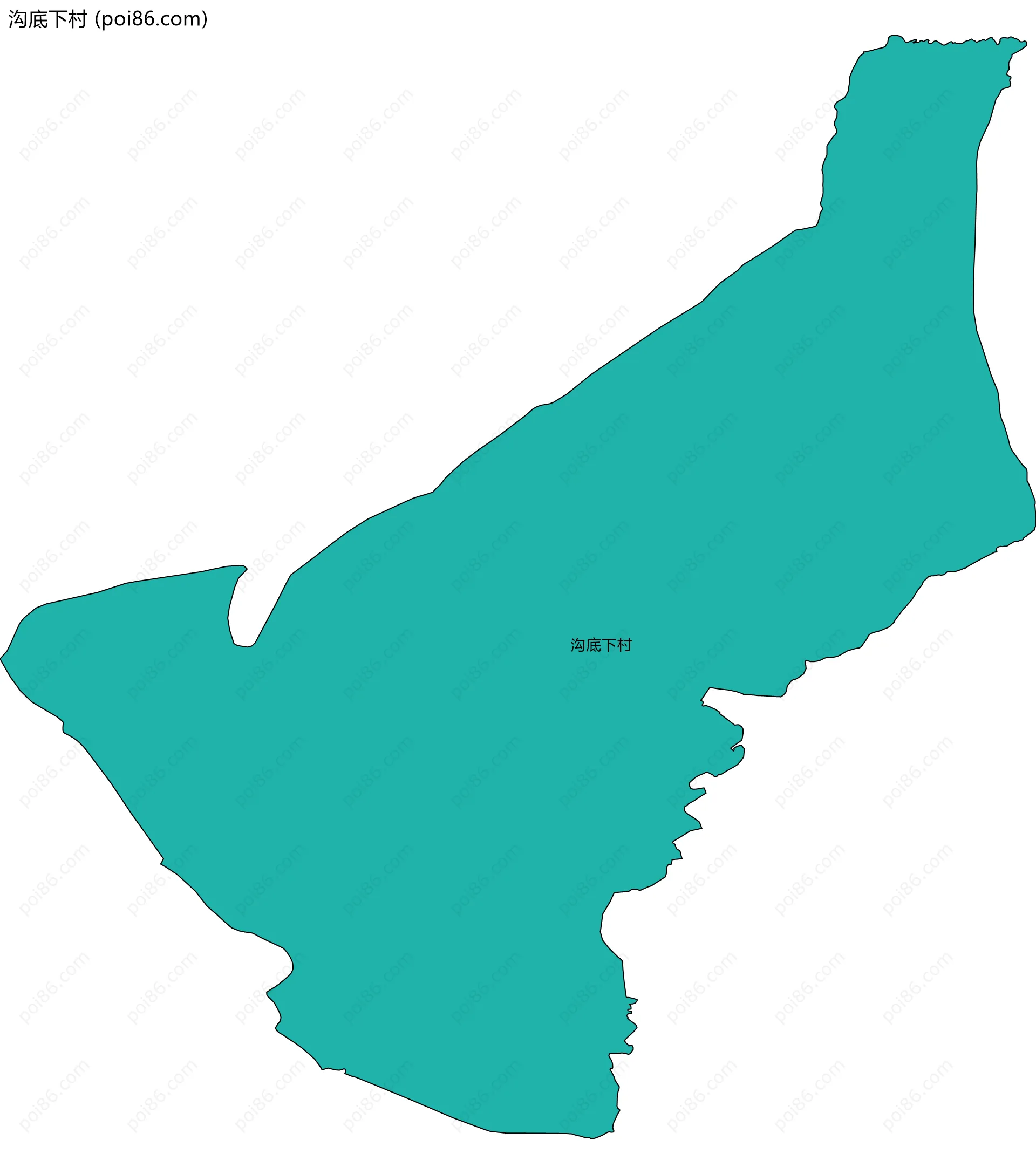 沟底下村边界地图