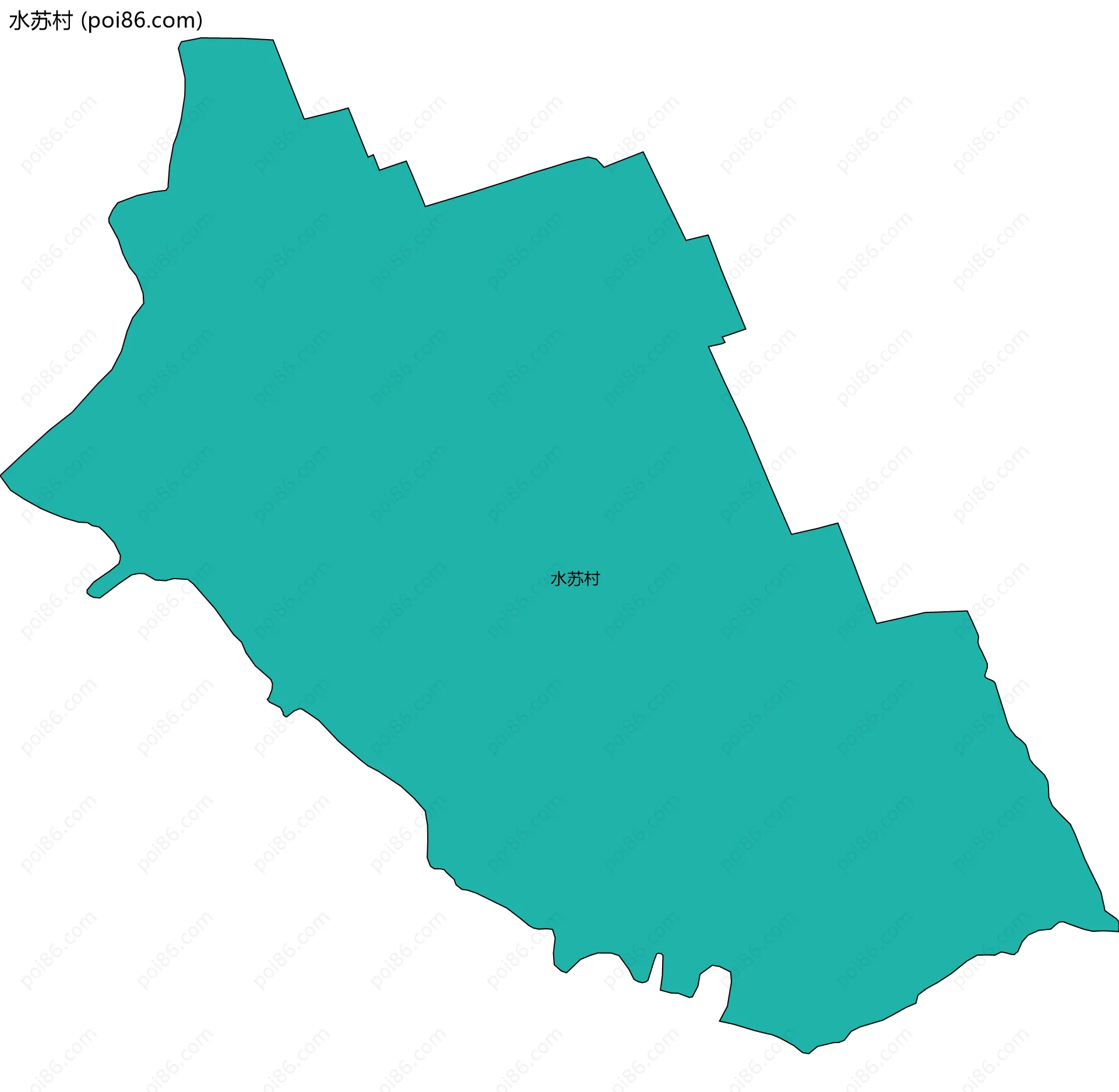 水苏村边界地图