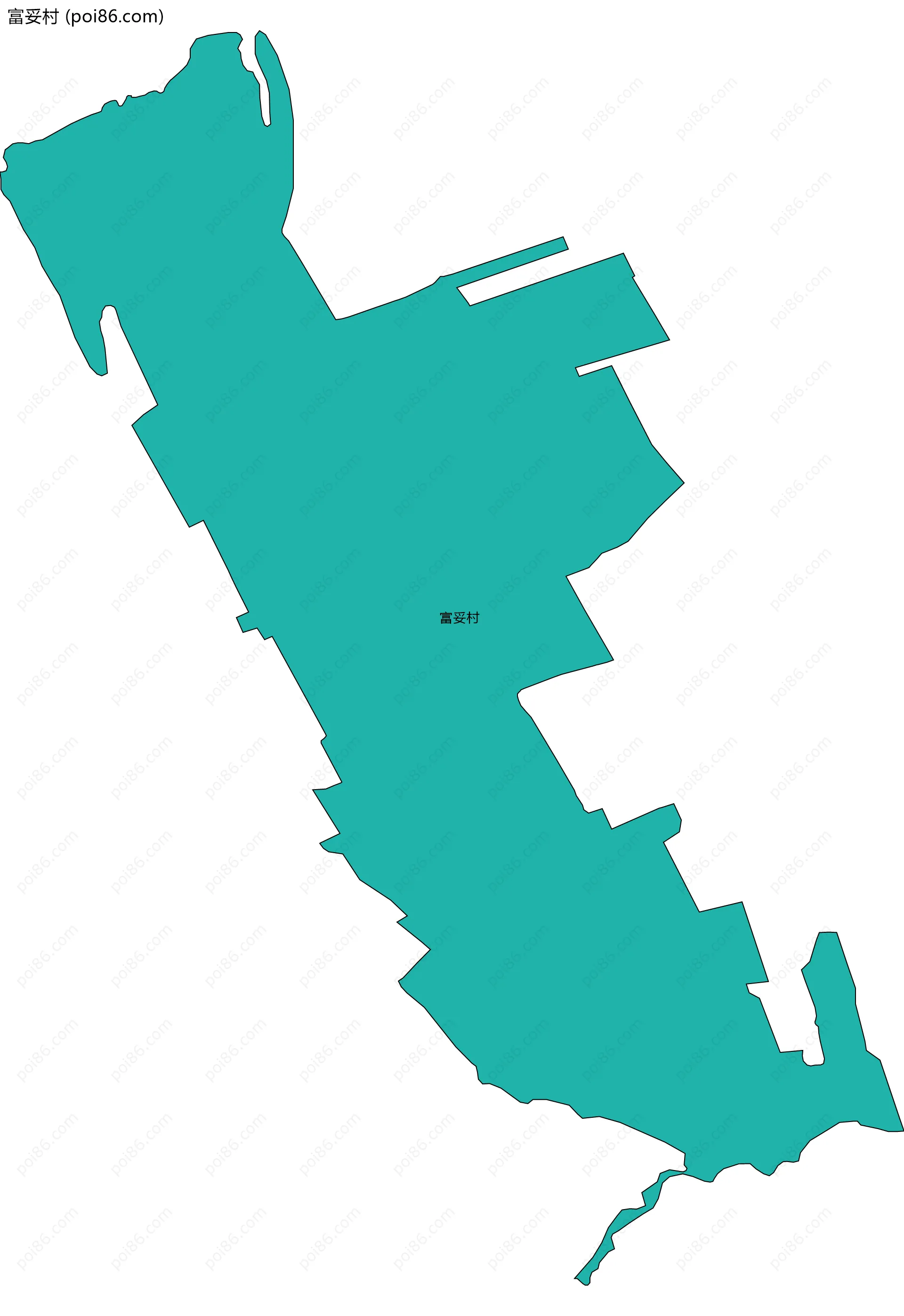 富妥村边界地图