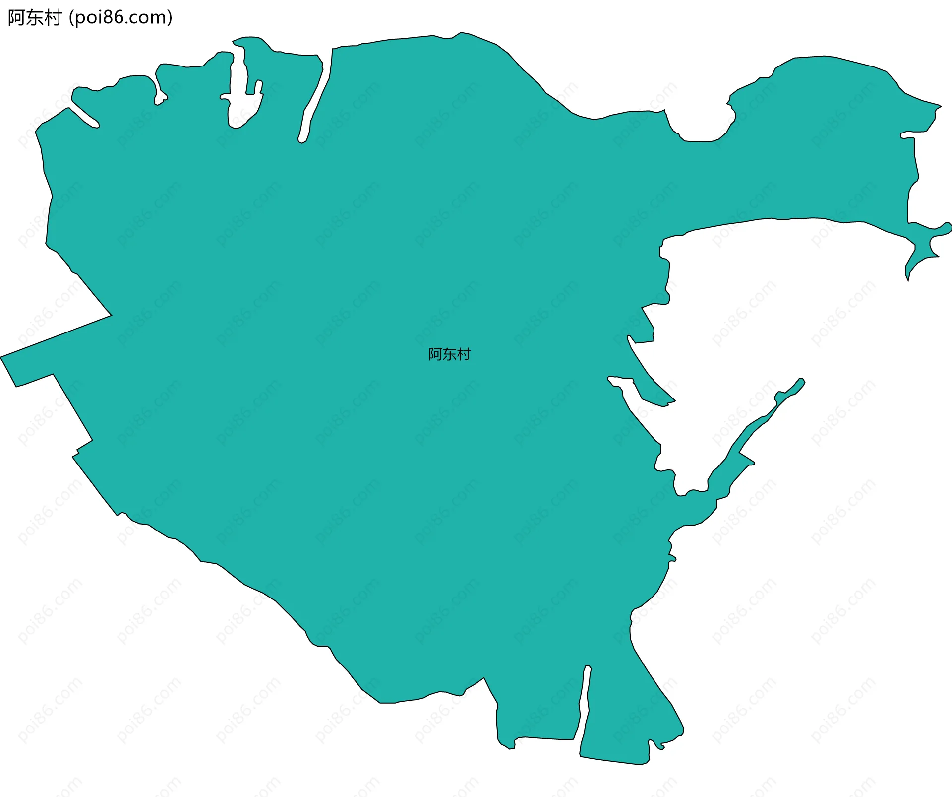 阿东村边界地图