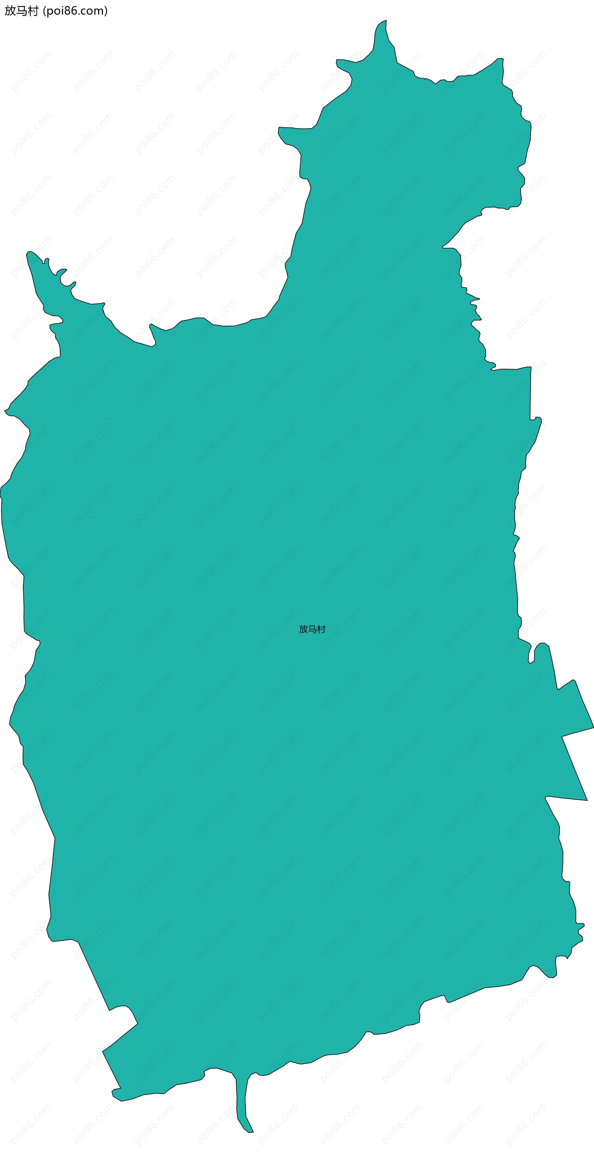 放马村边界地图