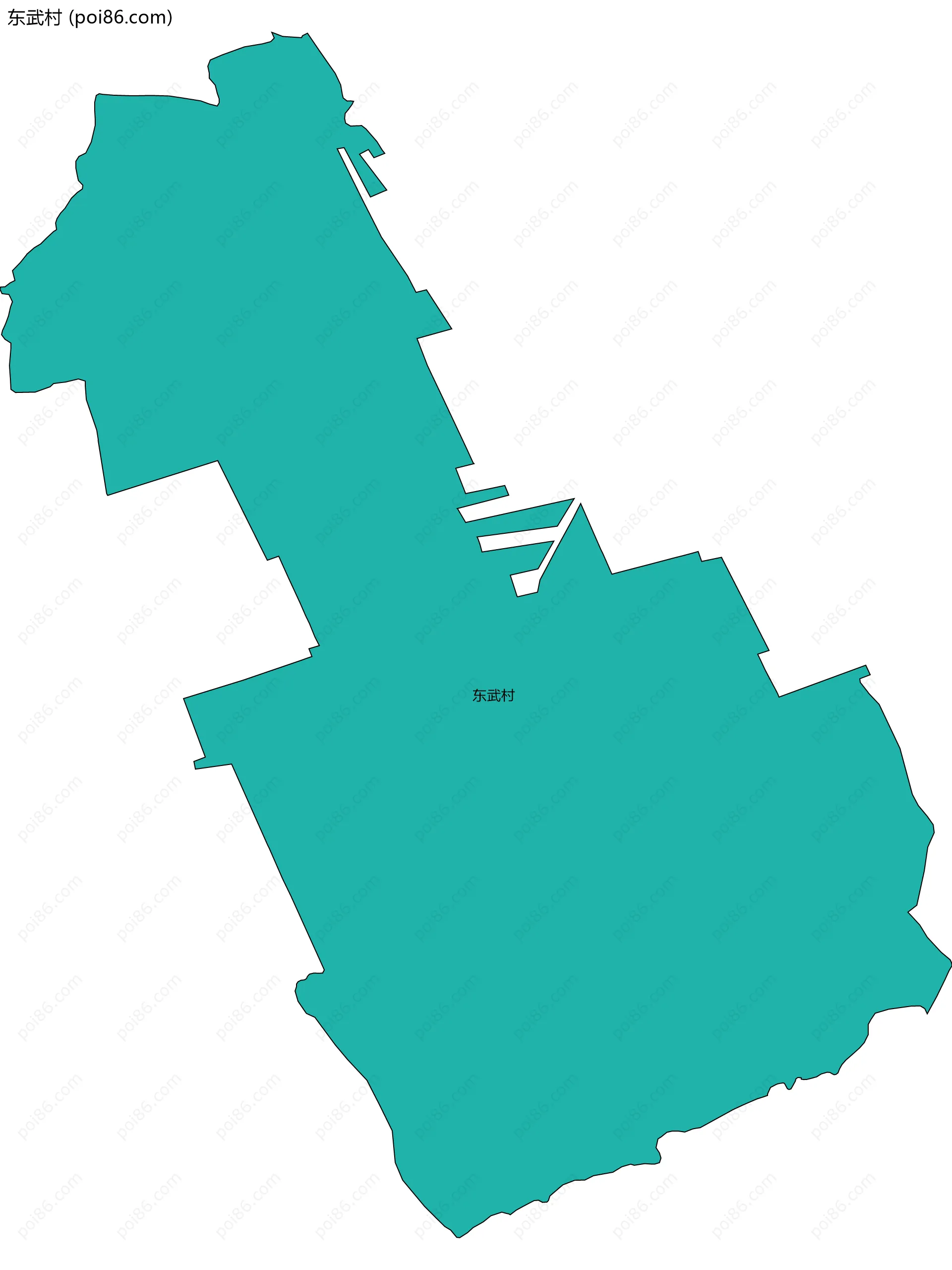 东武村边界地图