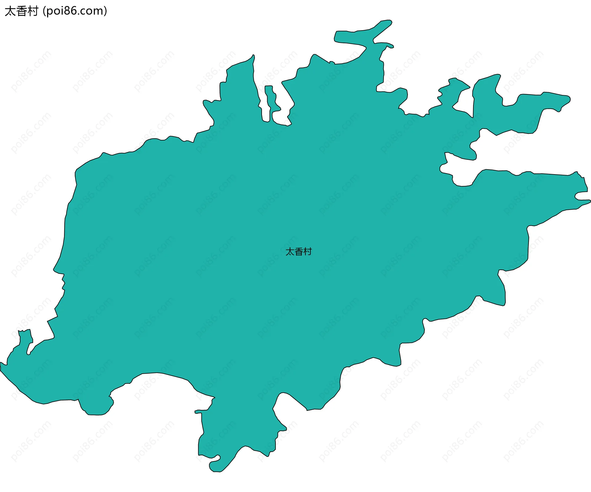 太香村边界地图