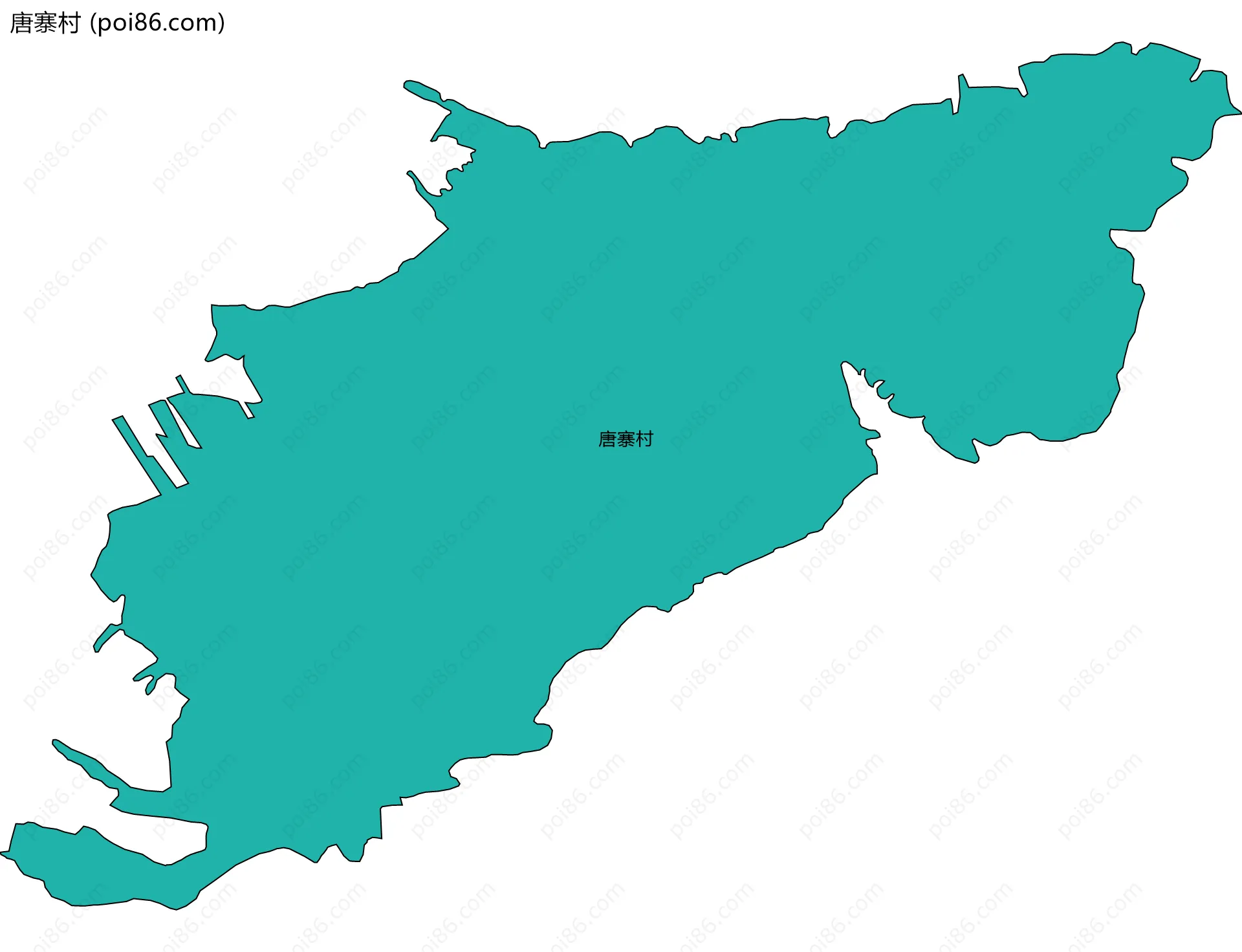 唐寨村边界地图