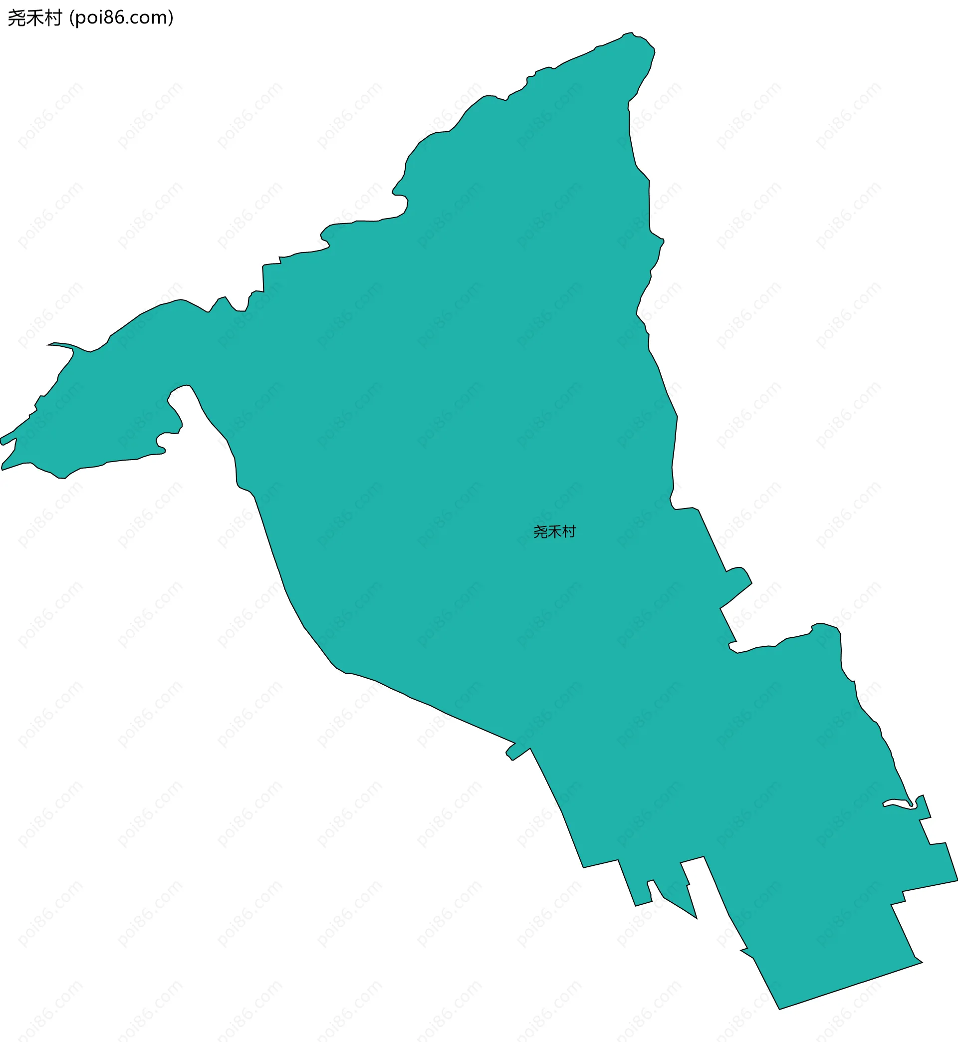 尧禾村边界地图