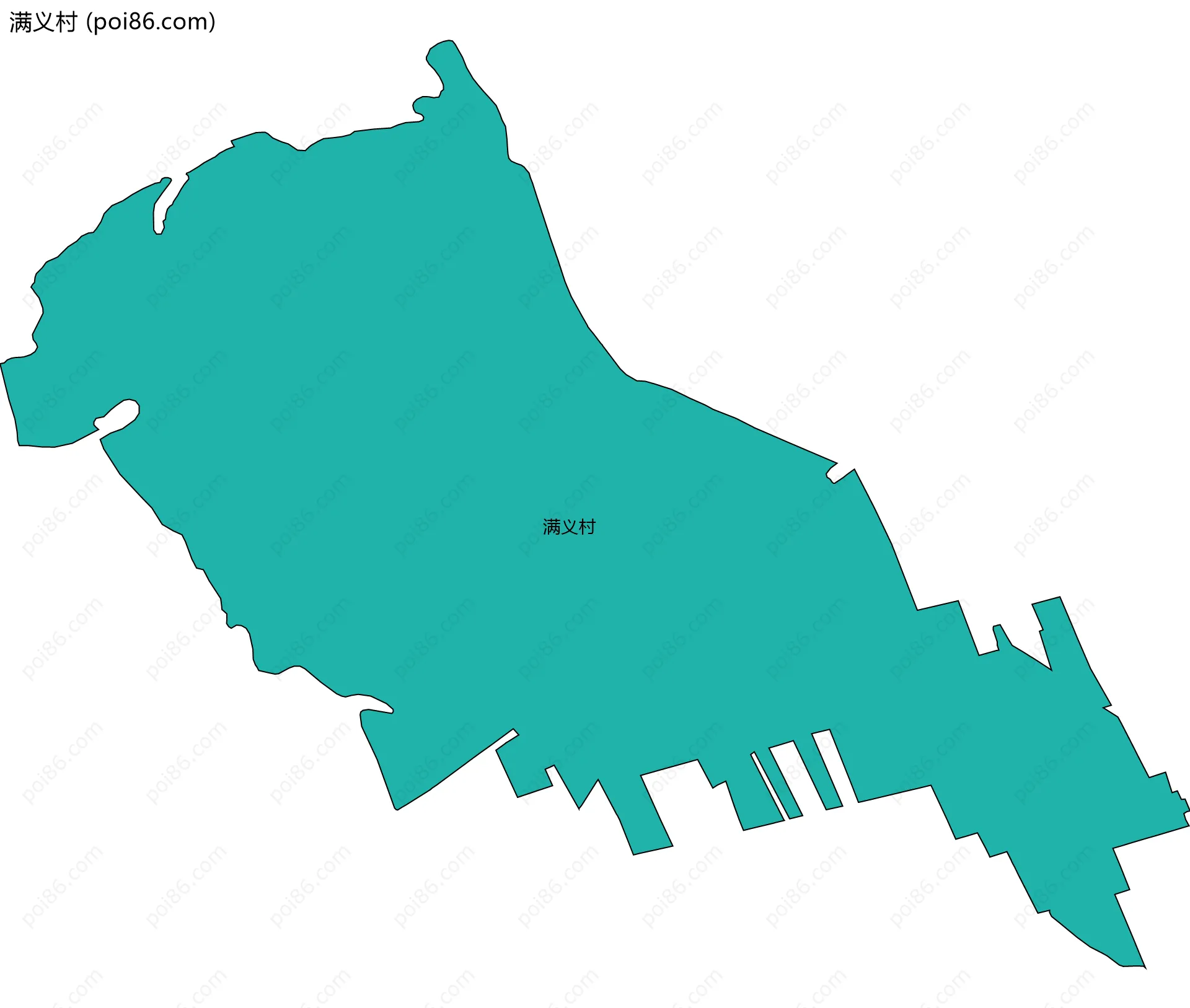 满义村边界地图