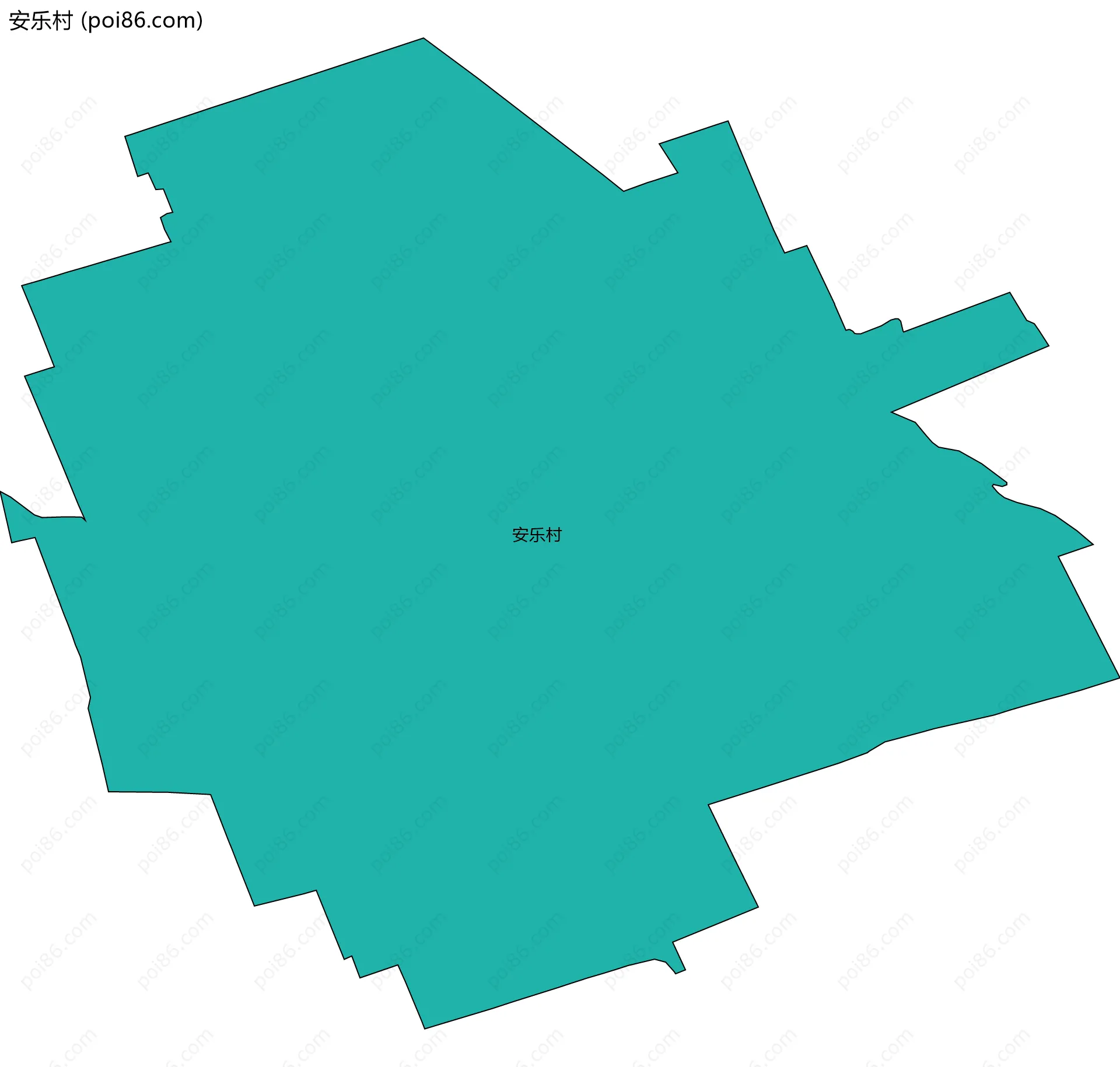 安乐村边界地图