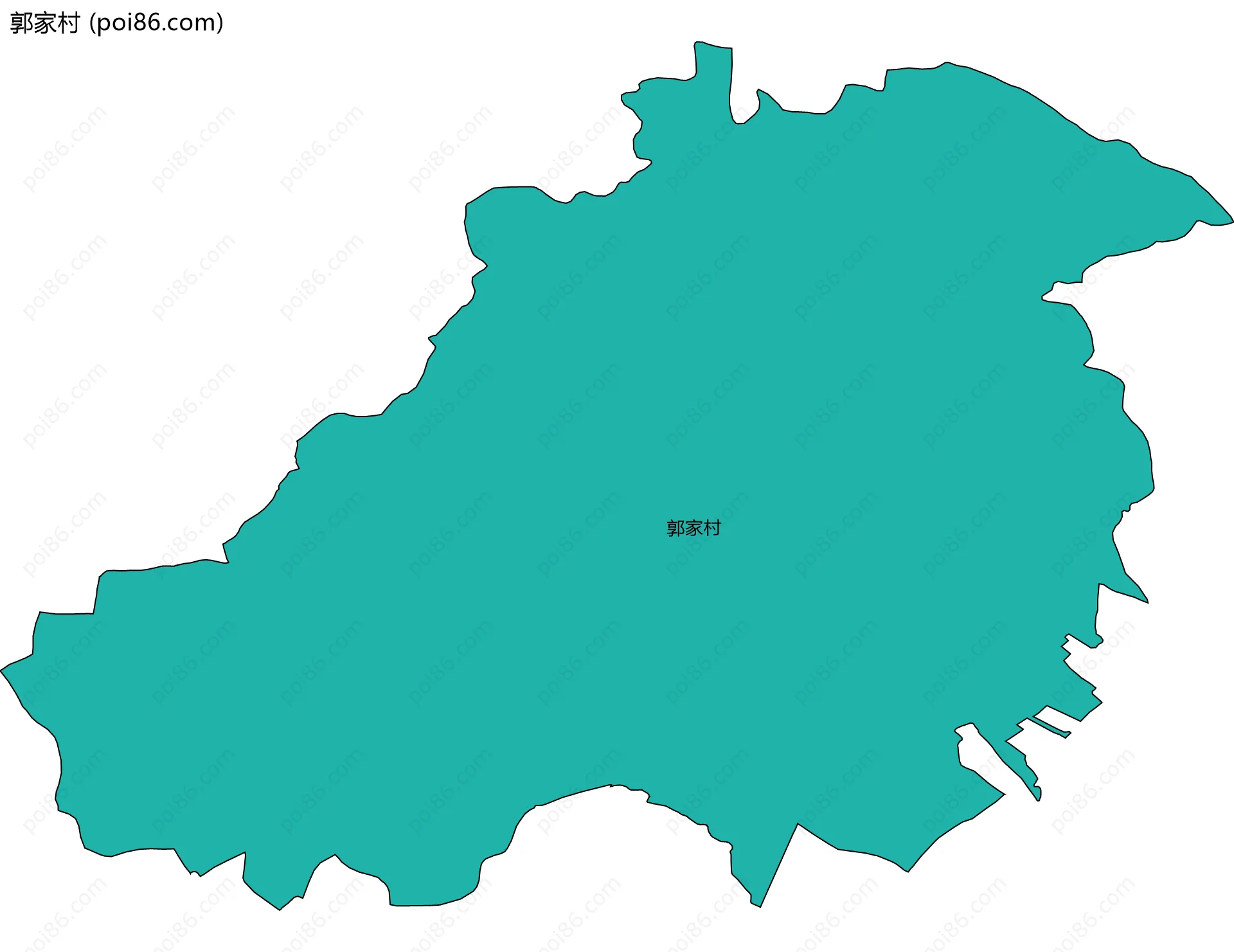 郭家村边界地图