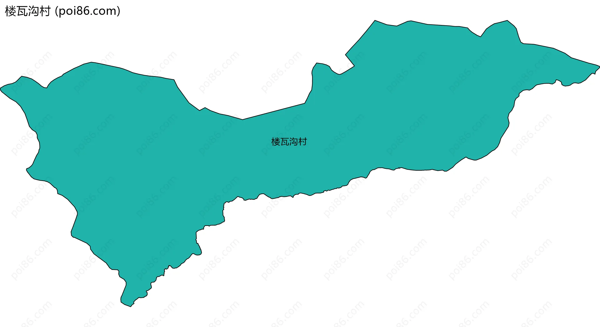 楼瓦沟村边界地图