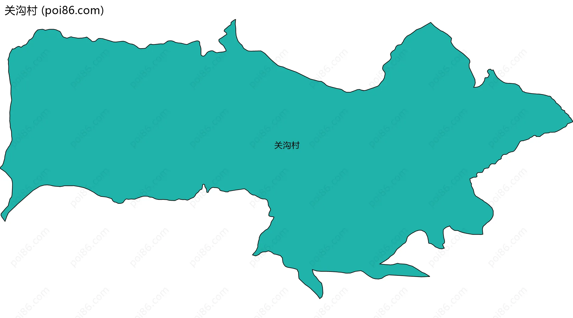 关沟村边界地图