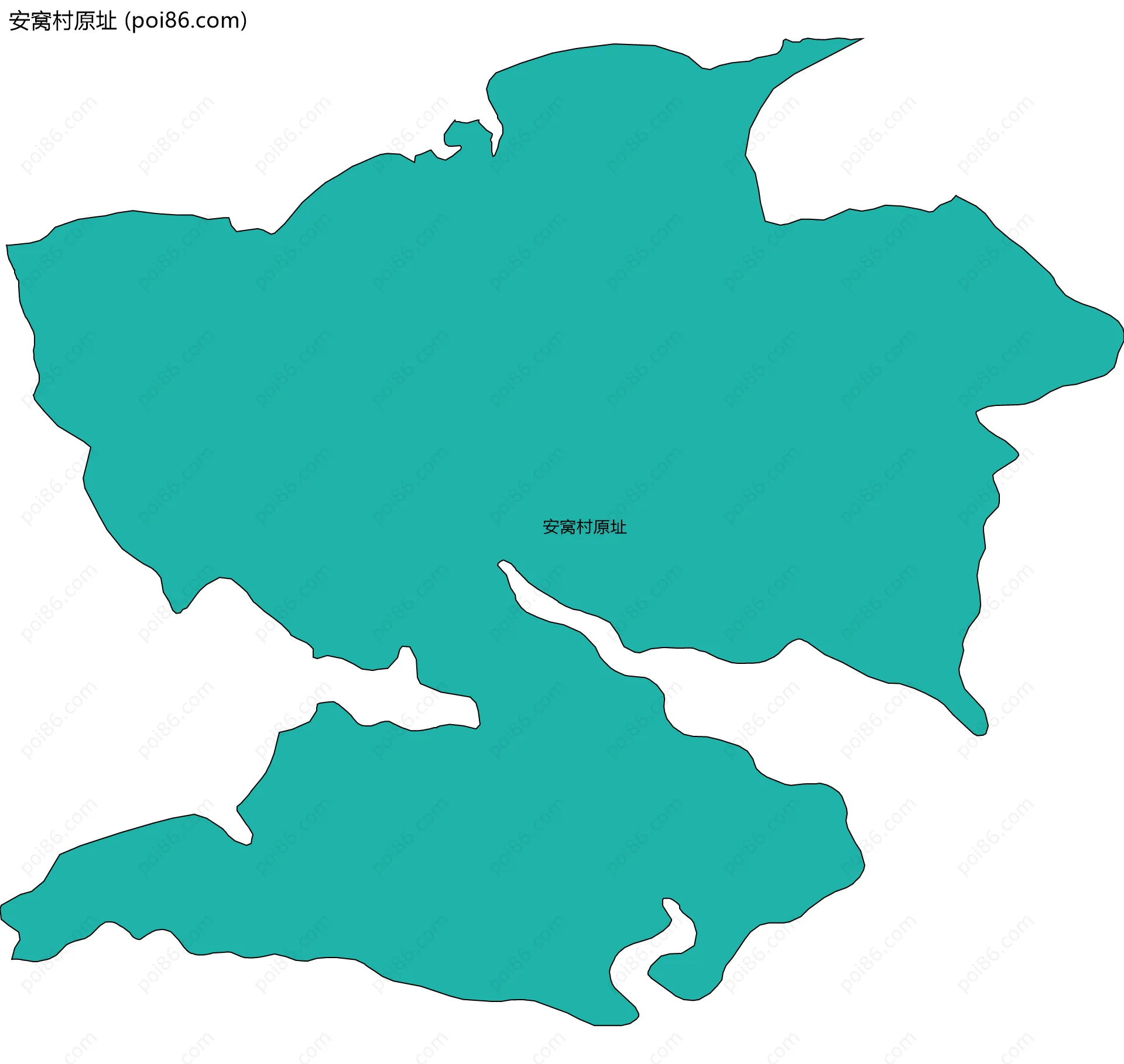 安窝村原址边界地图