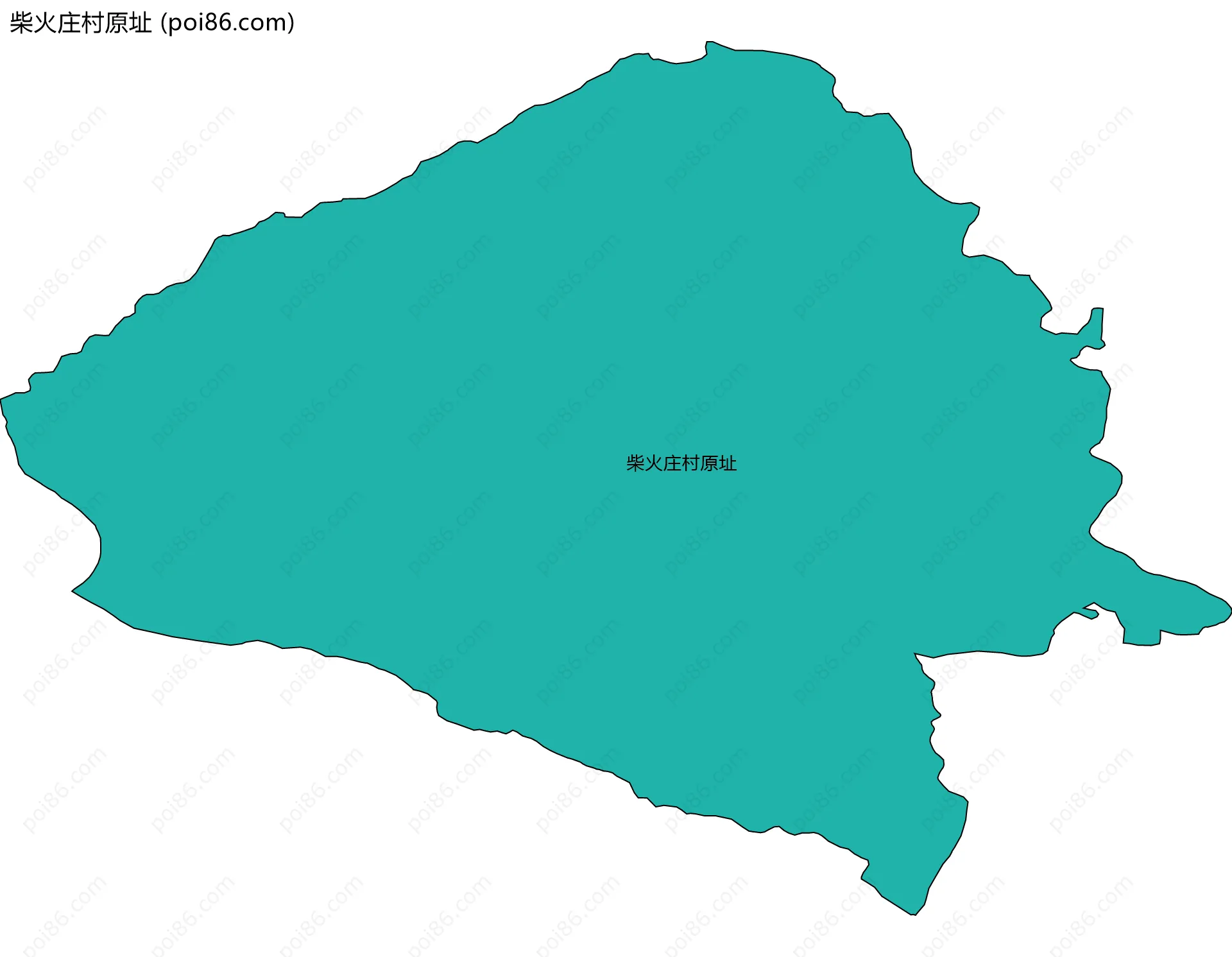 柴火庄村原址边界地图