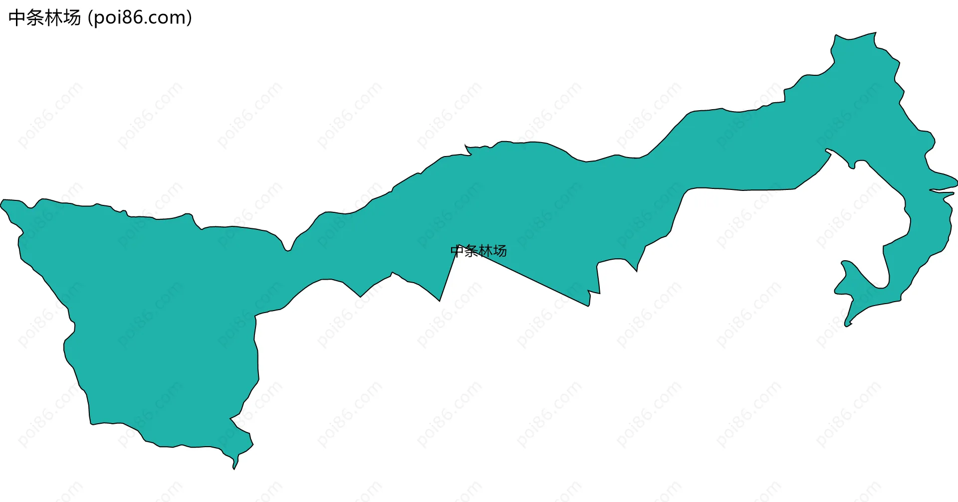 中条林场边界地图