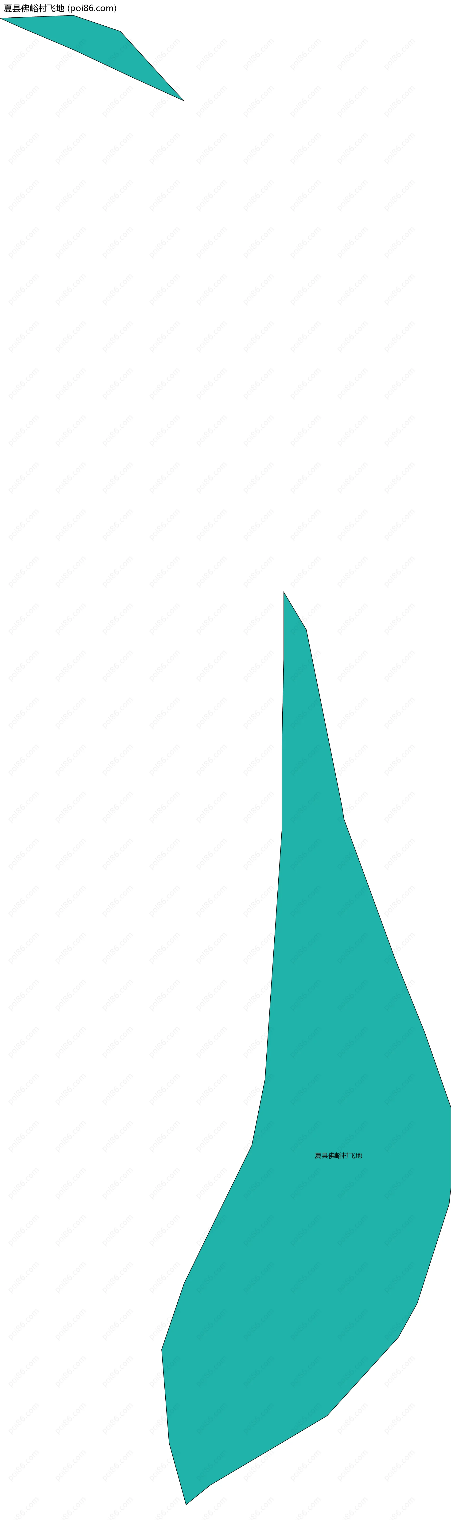 夏县佛峪村飞地边界地图