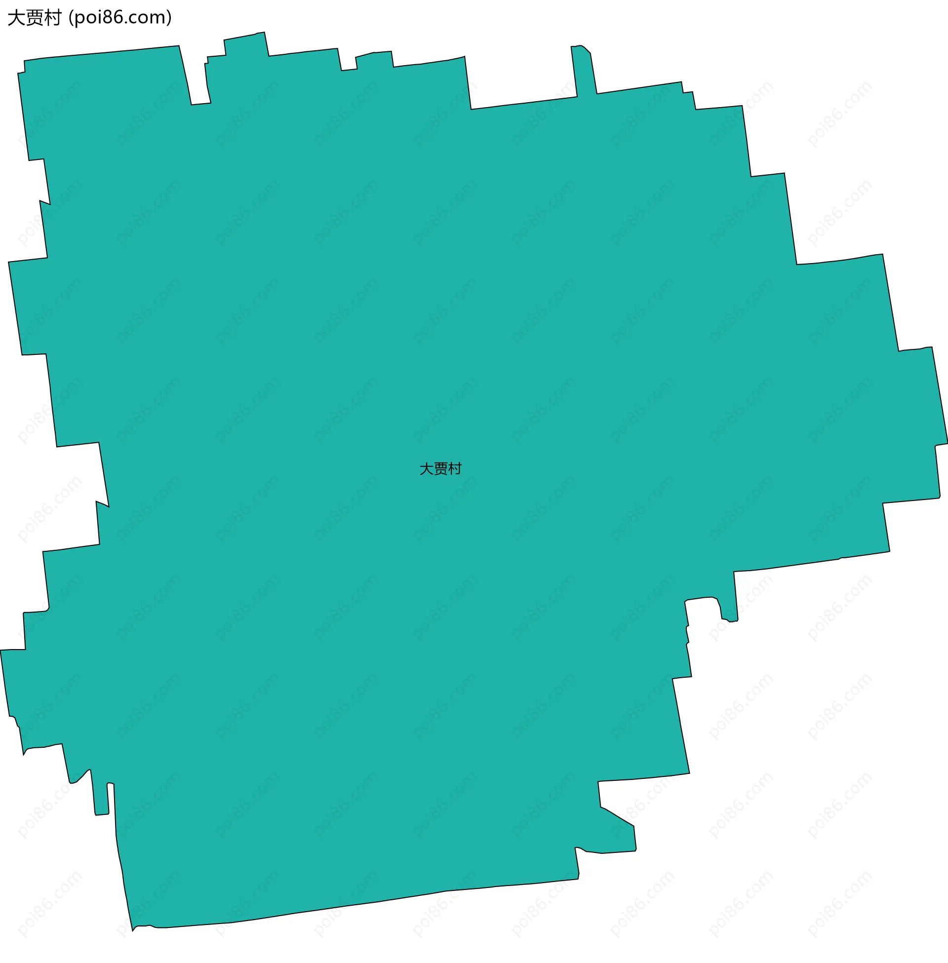 大贾村边界地图