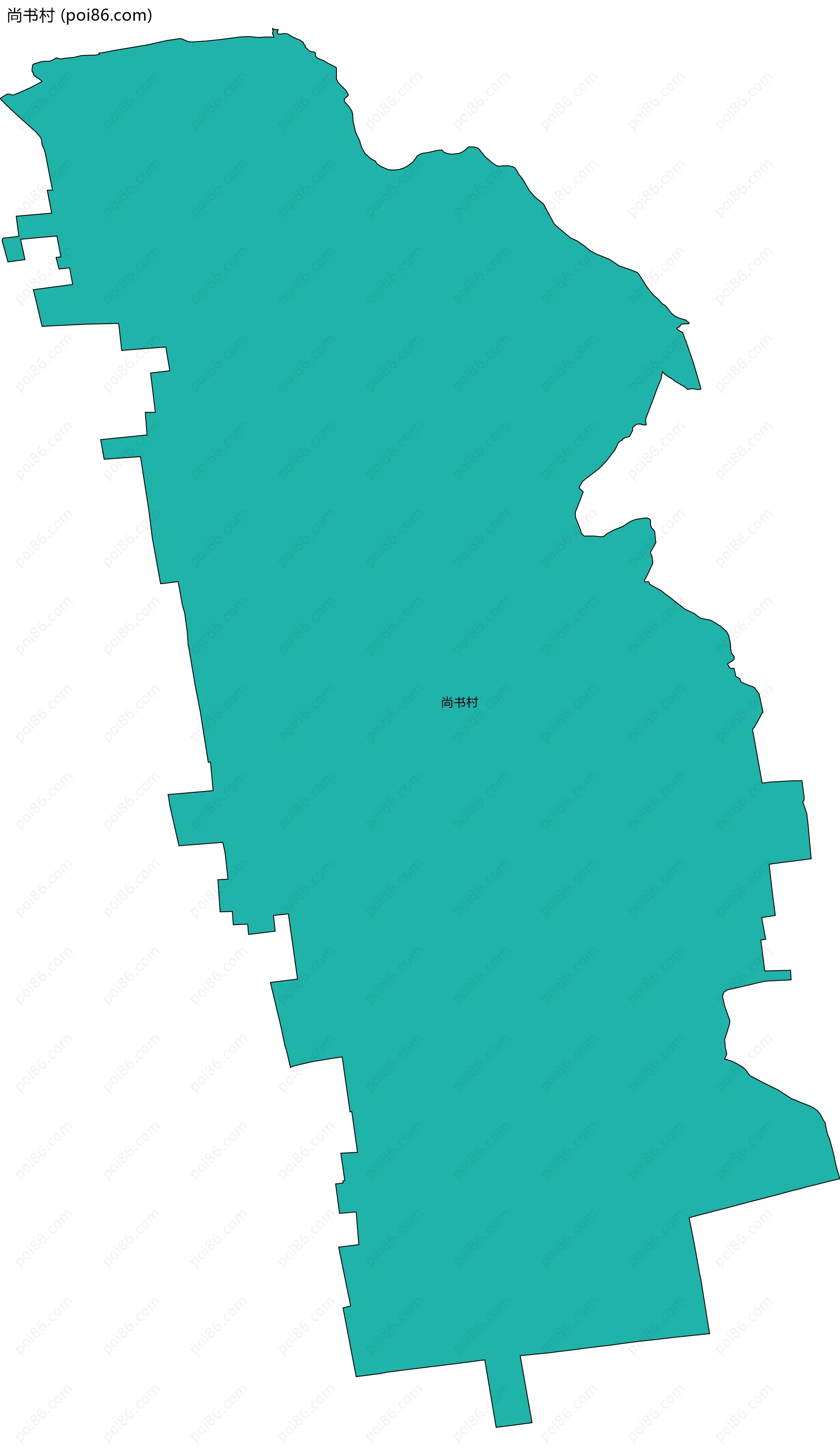 尚书村边界地图