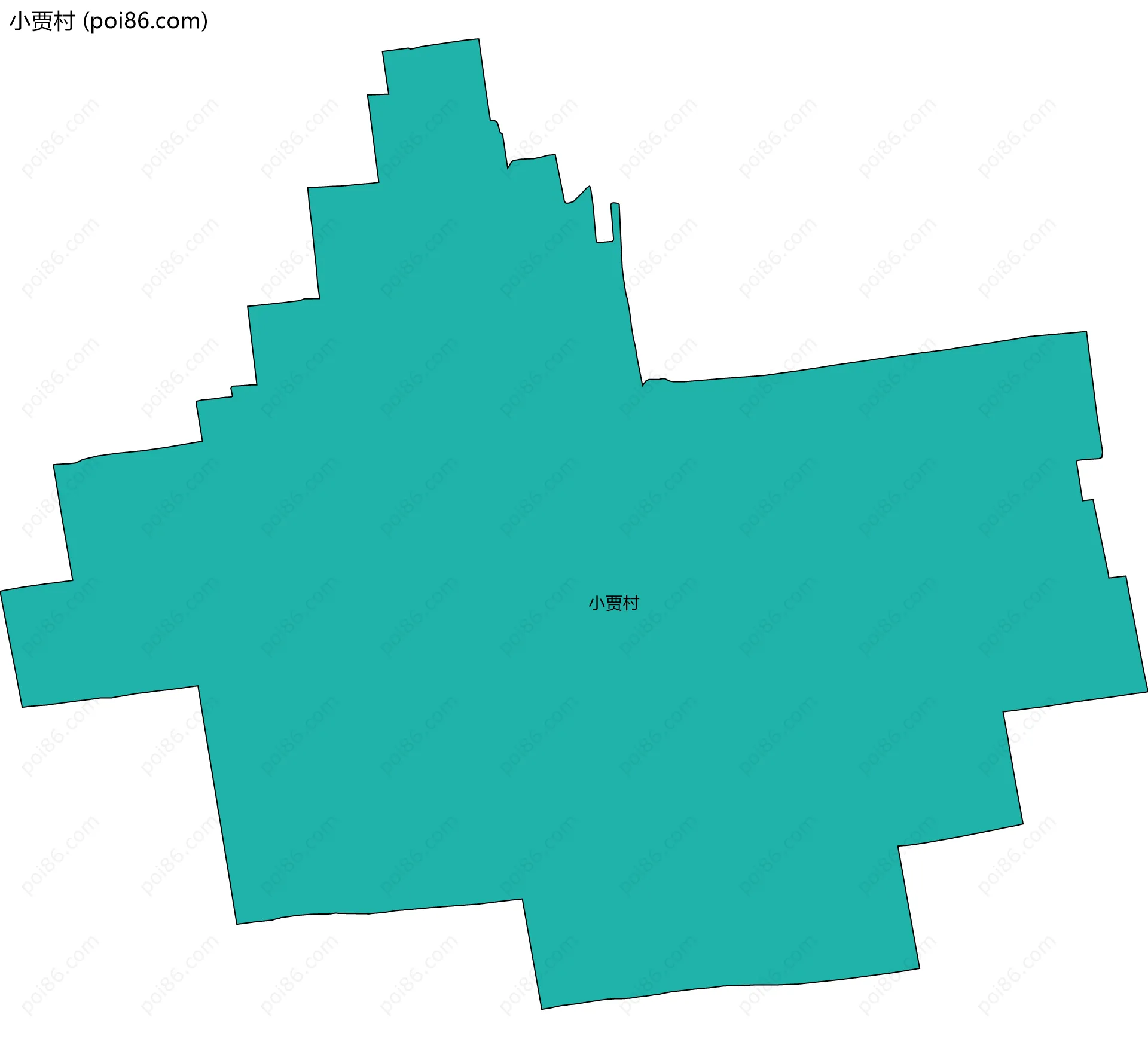 小贾村边界地图