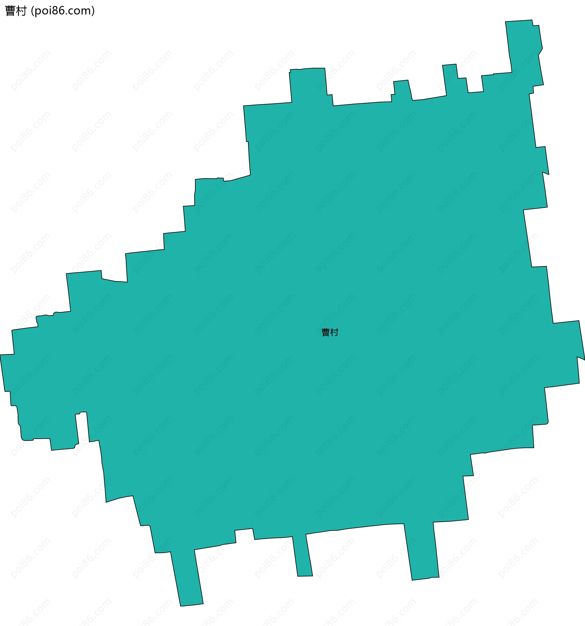 曹村边界地图
