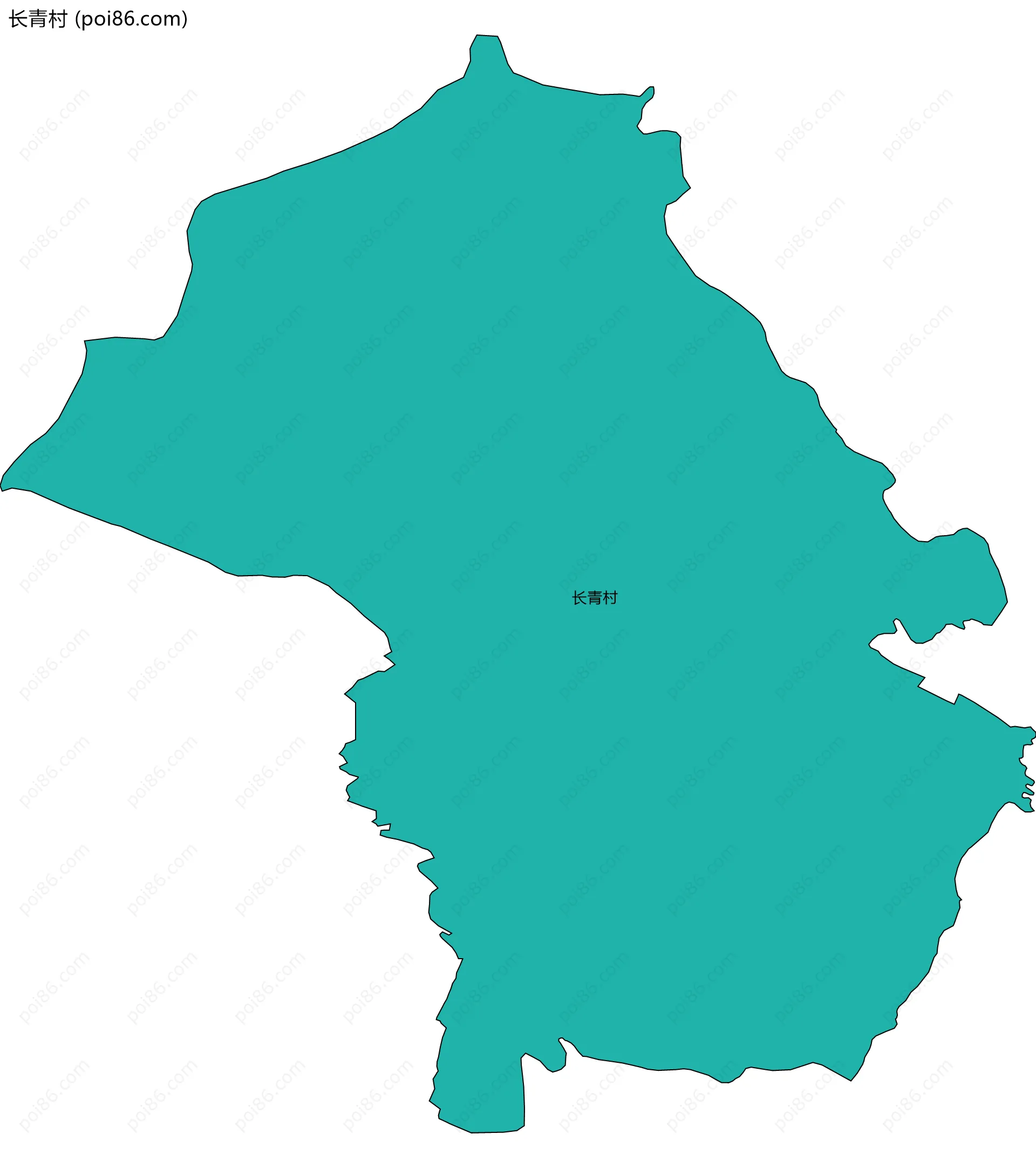 长青村边界地图