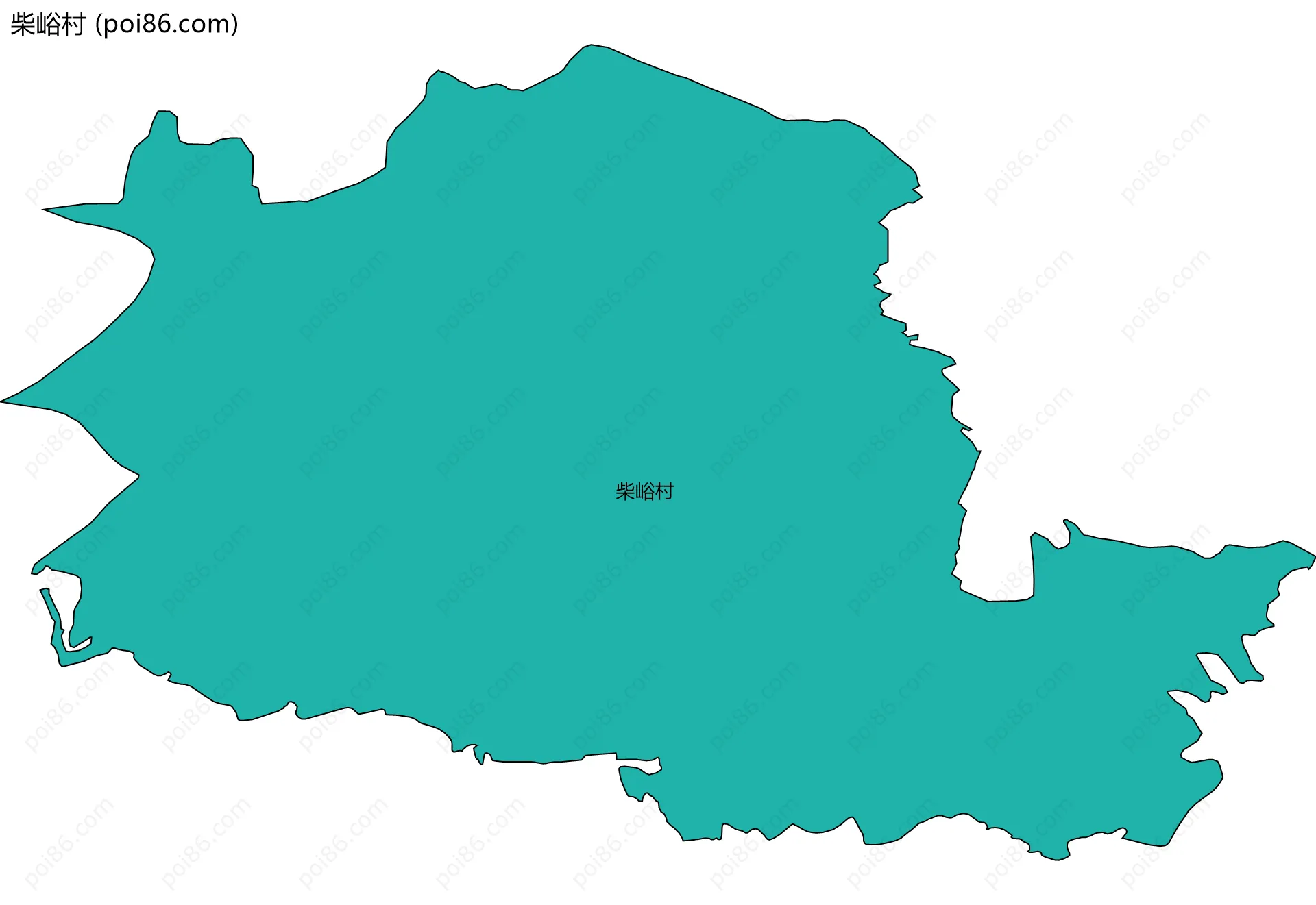 柴峪村边界地图