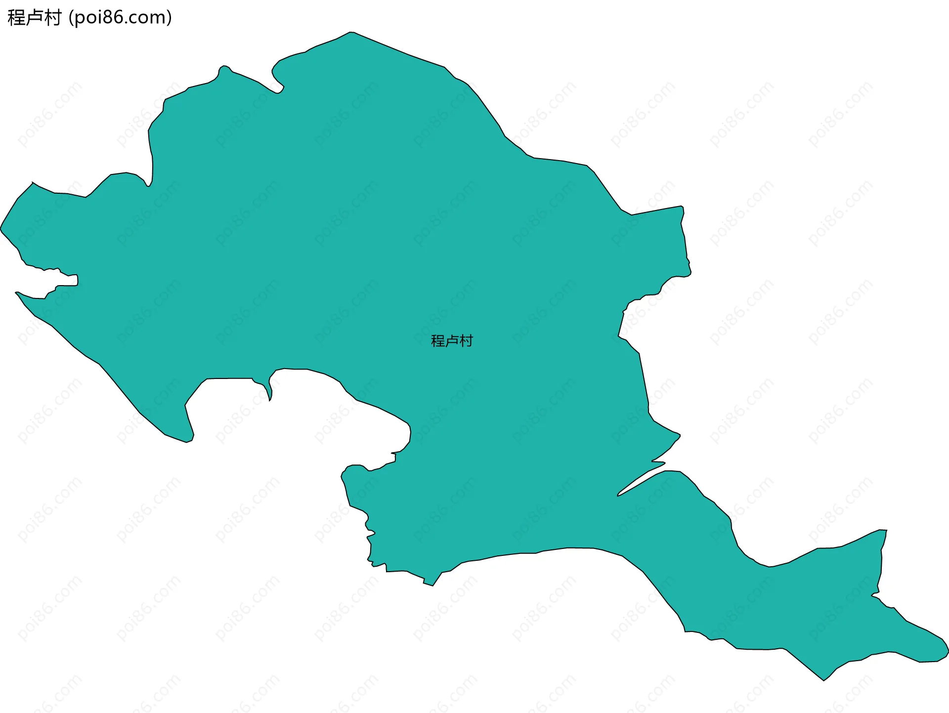 程卢村边界地图