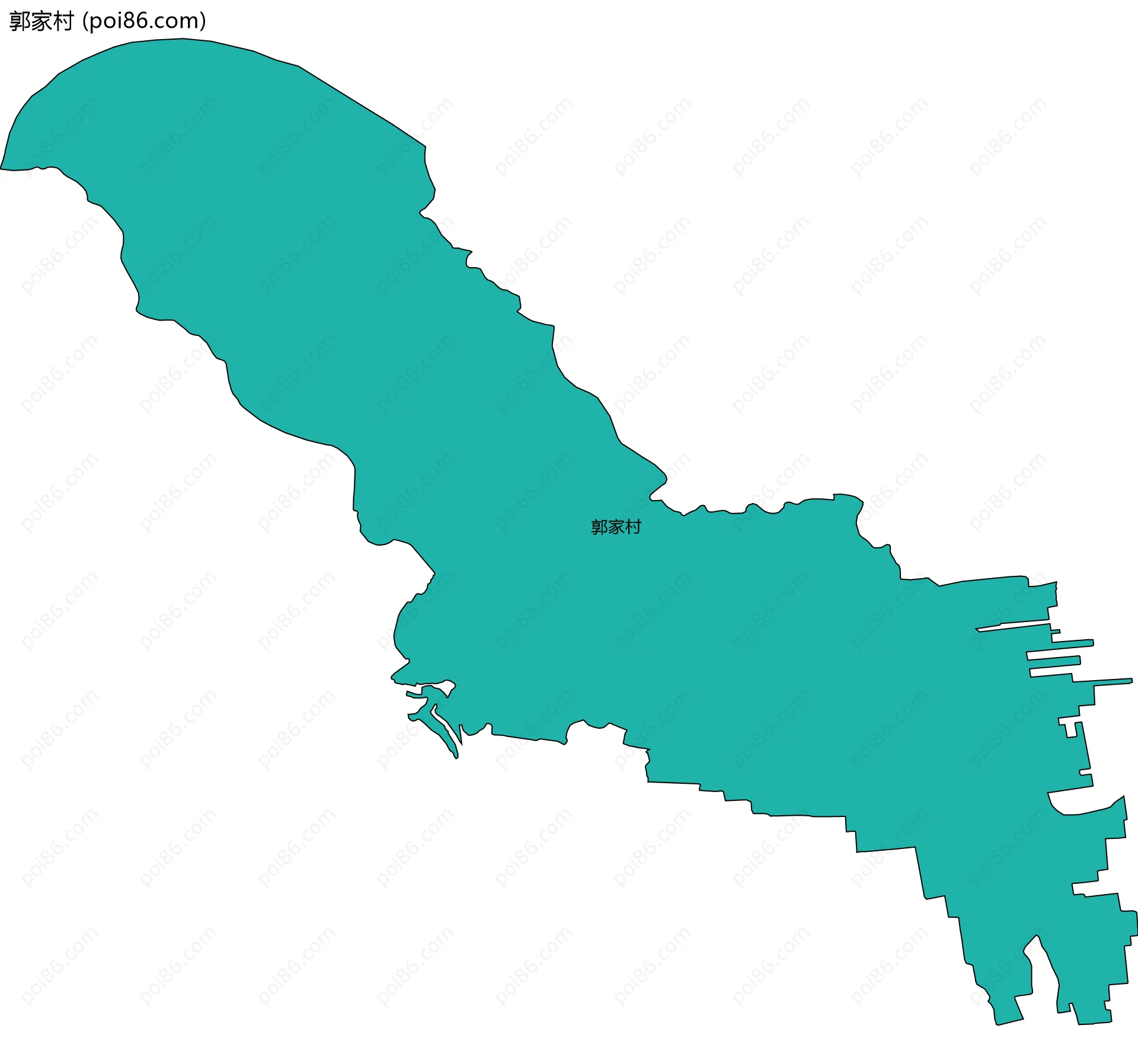 郭家村边界地图