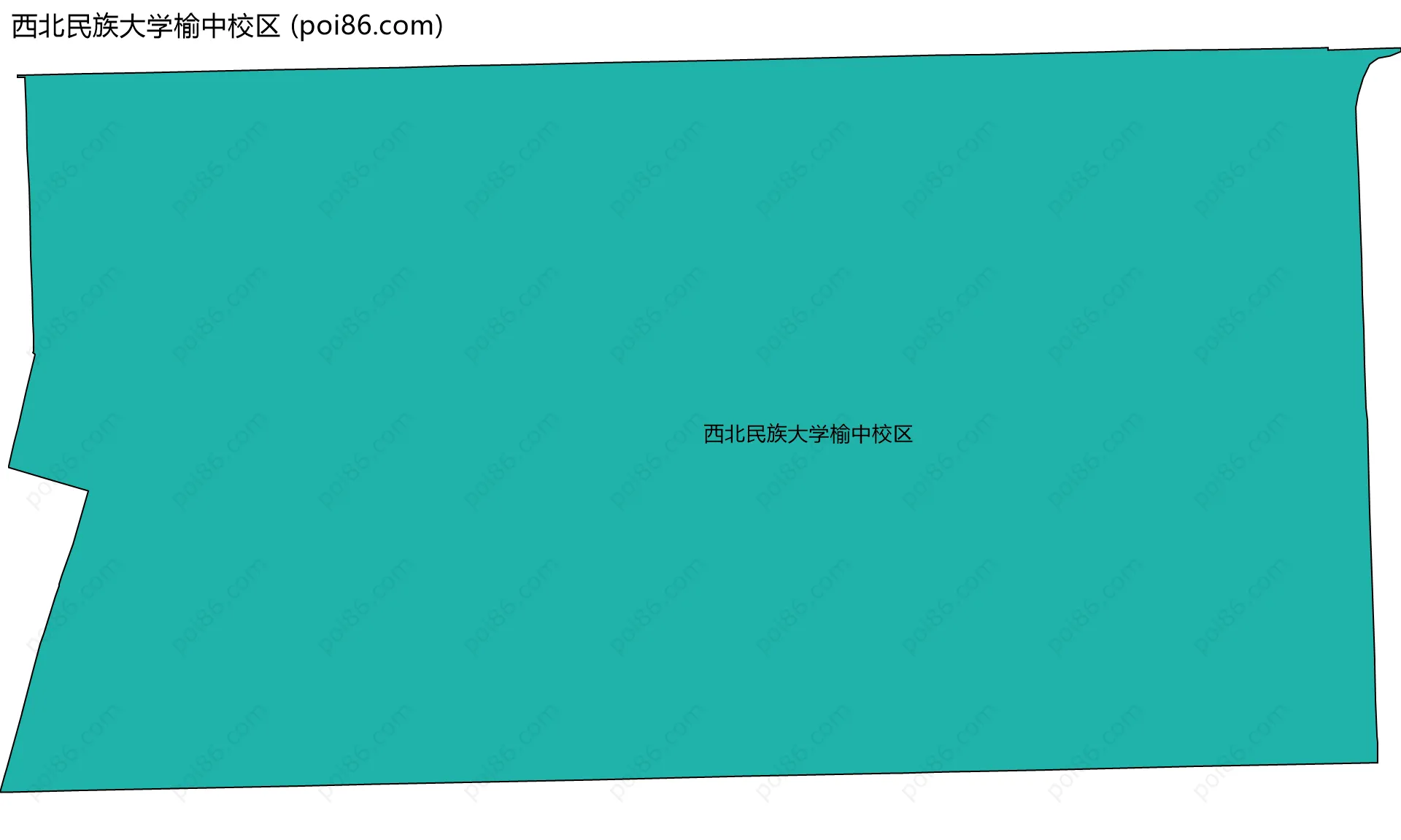 西北民族大学榆中校区边界地图