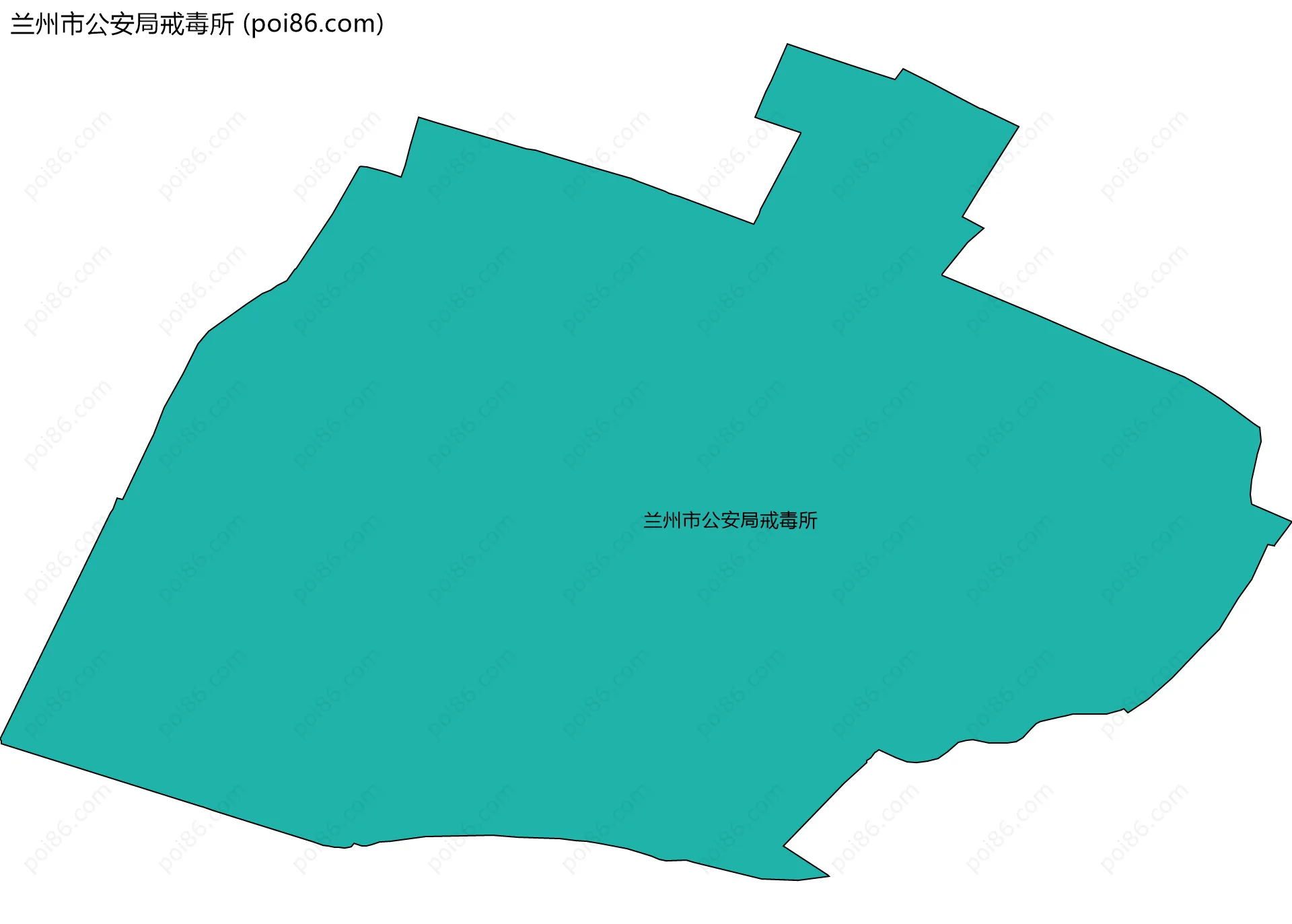 兰州市公安局戒毒所边界地图