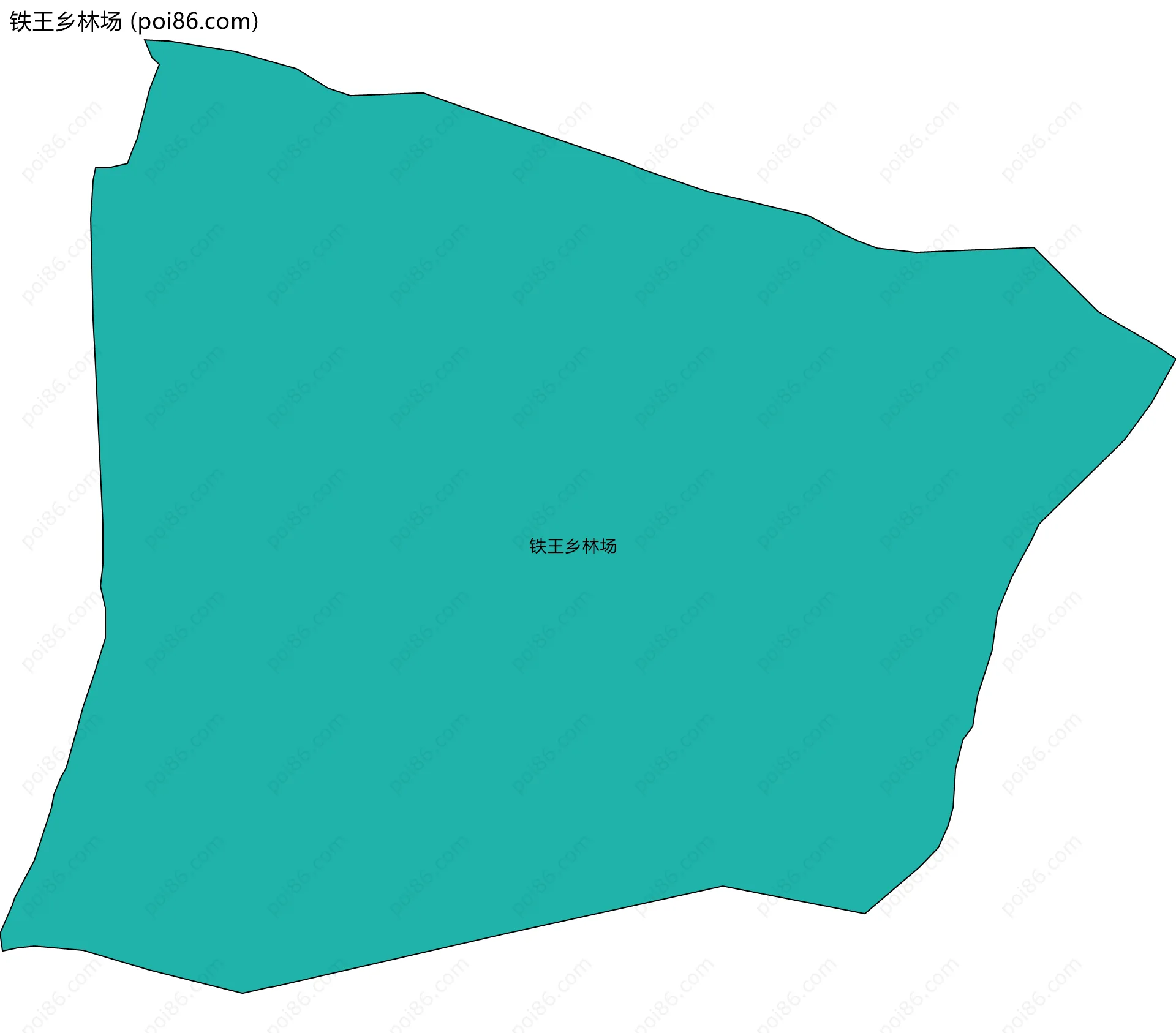 铁王乡林场边界地图