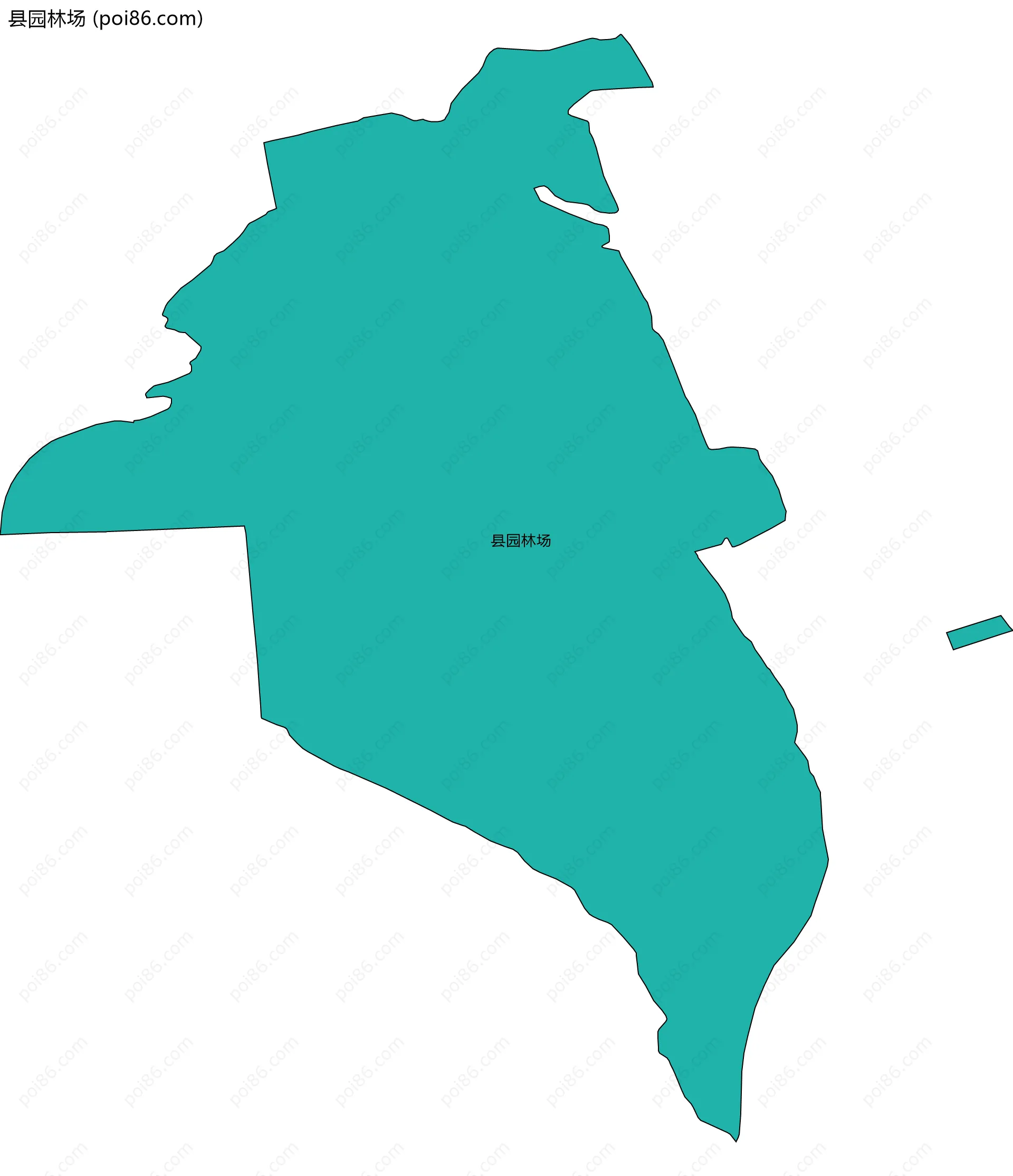 县园林场边界地图