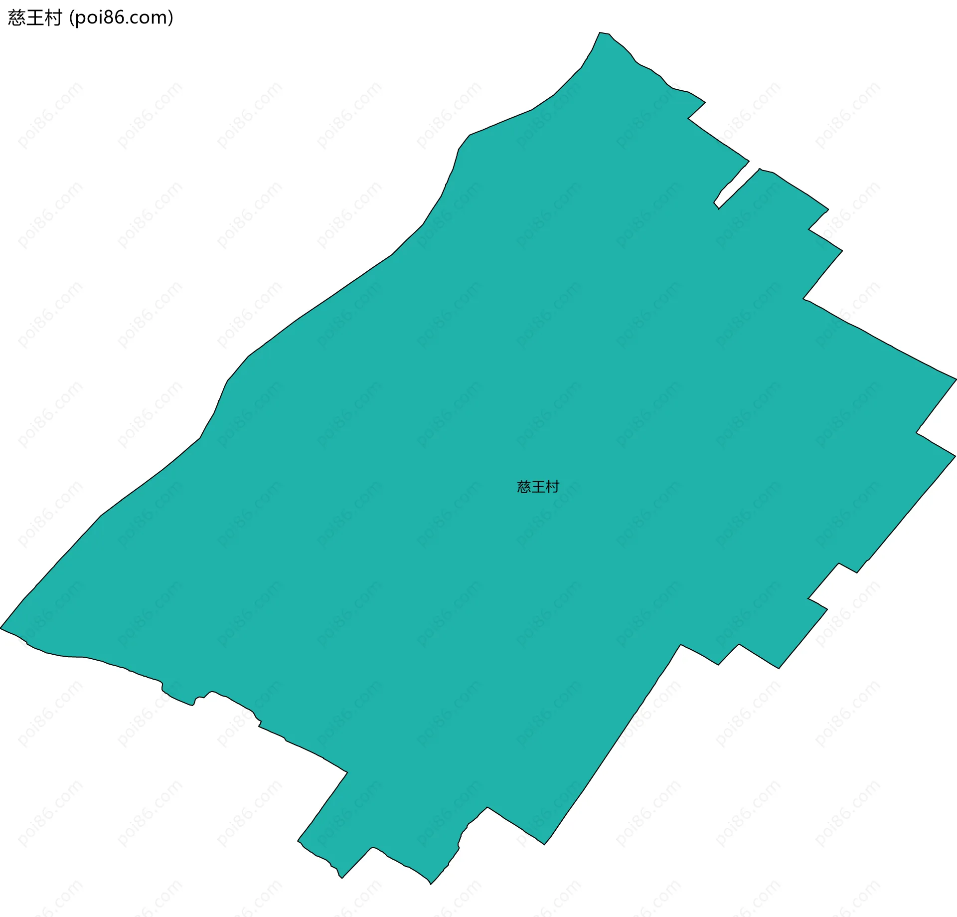 慈王村边界地图