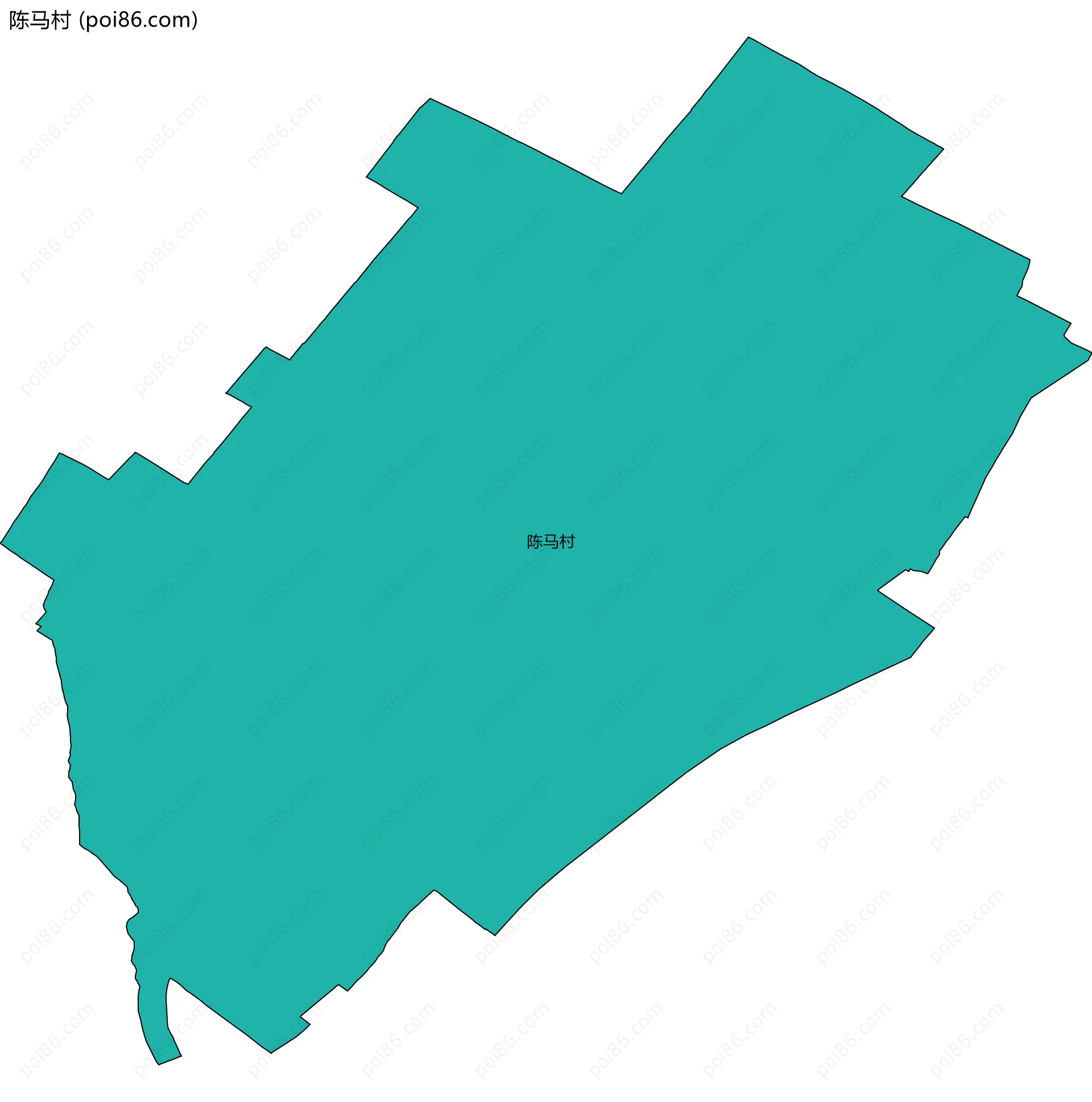 陈马村边界地图