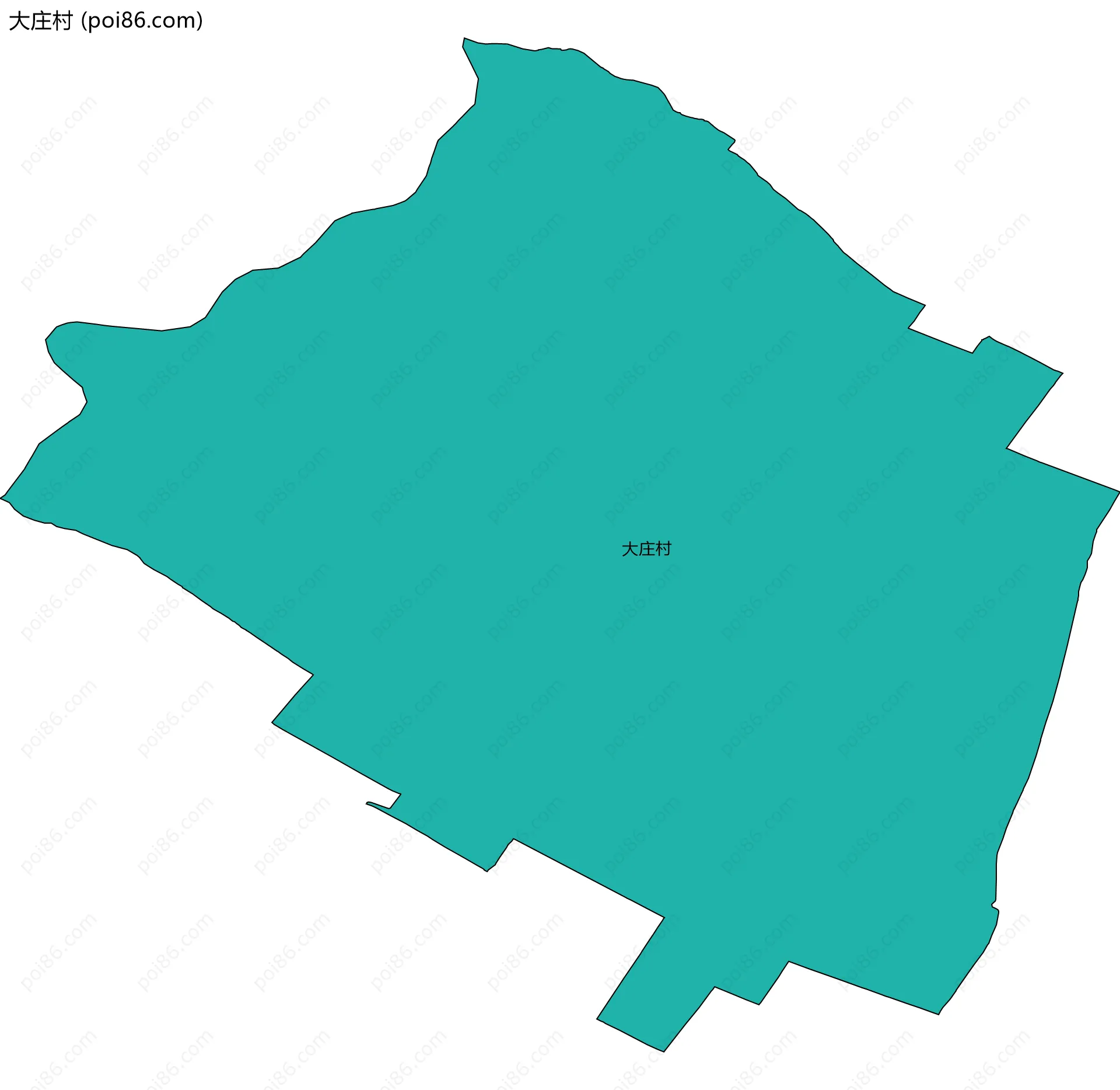 大庄村边界地图