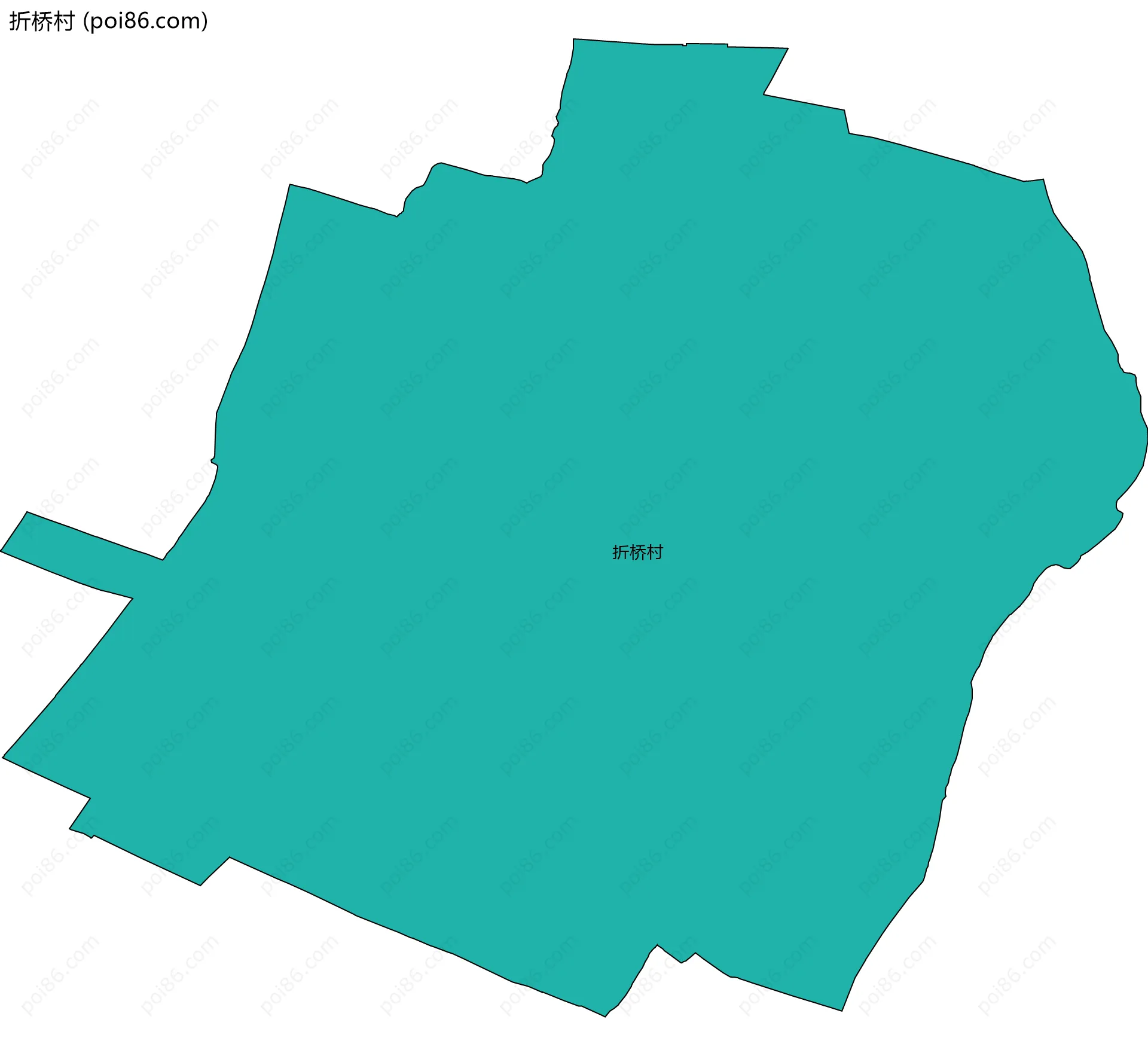 折桥村边界地图