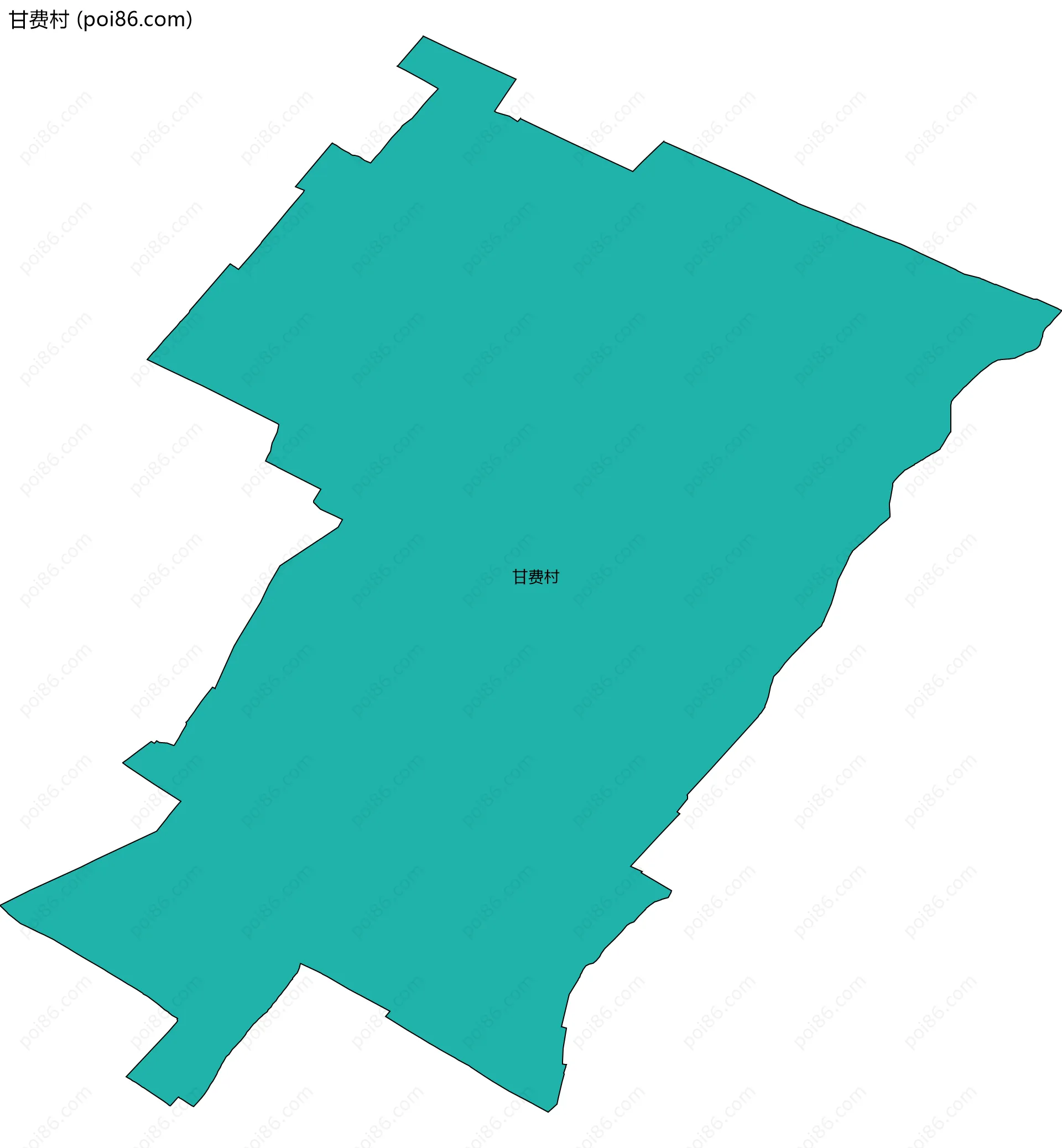 甘费村边界地图