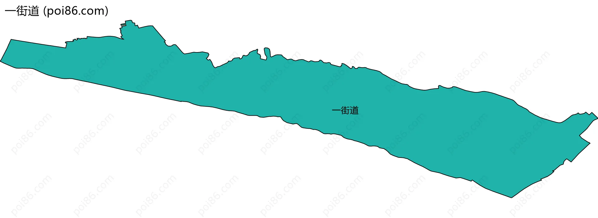 一街道边界地图