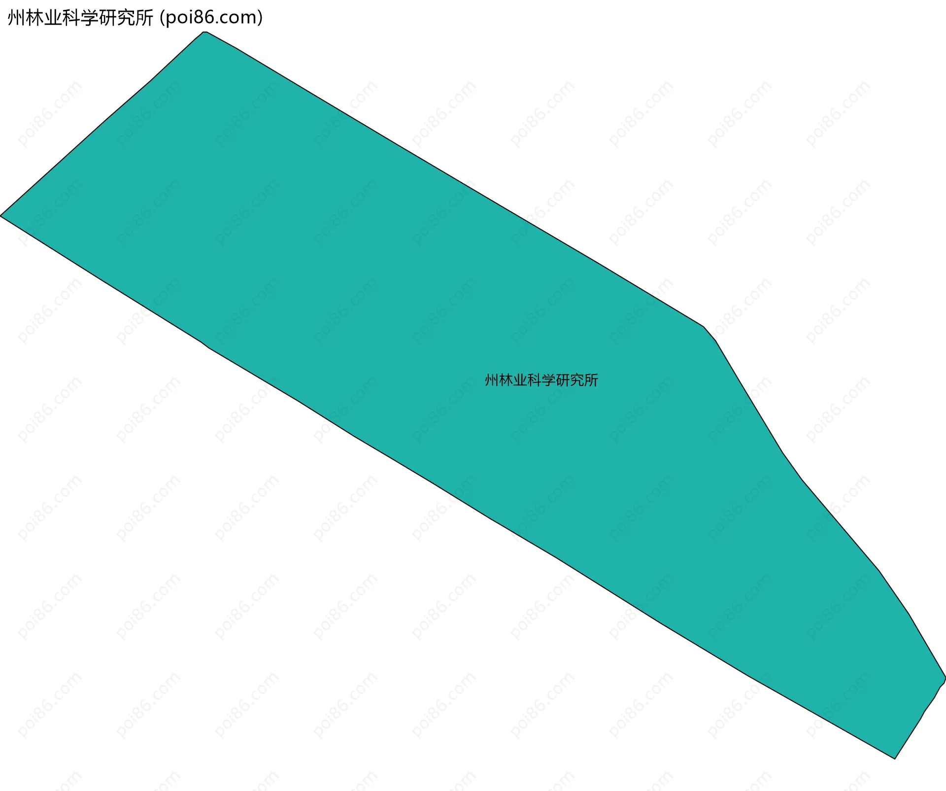 州林业科学研究所边界地图