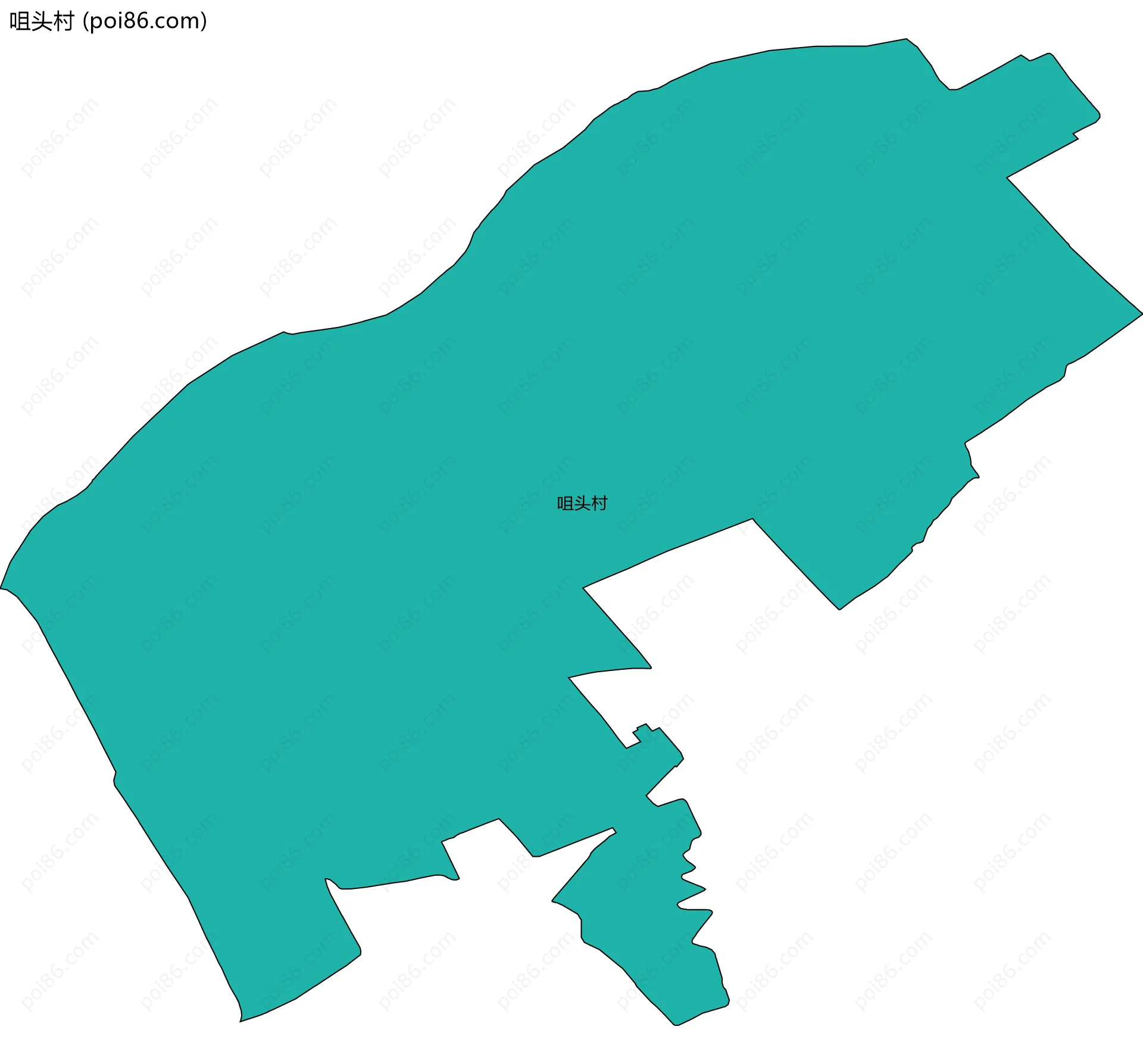 咀头村边界地图