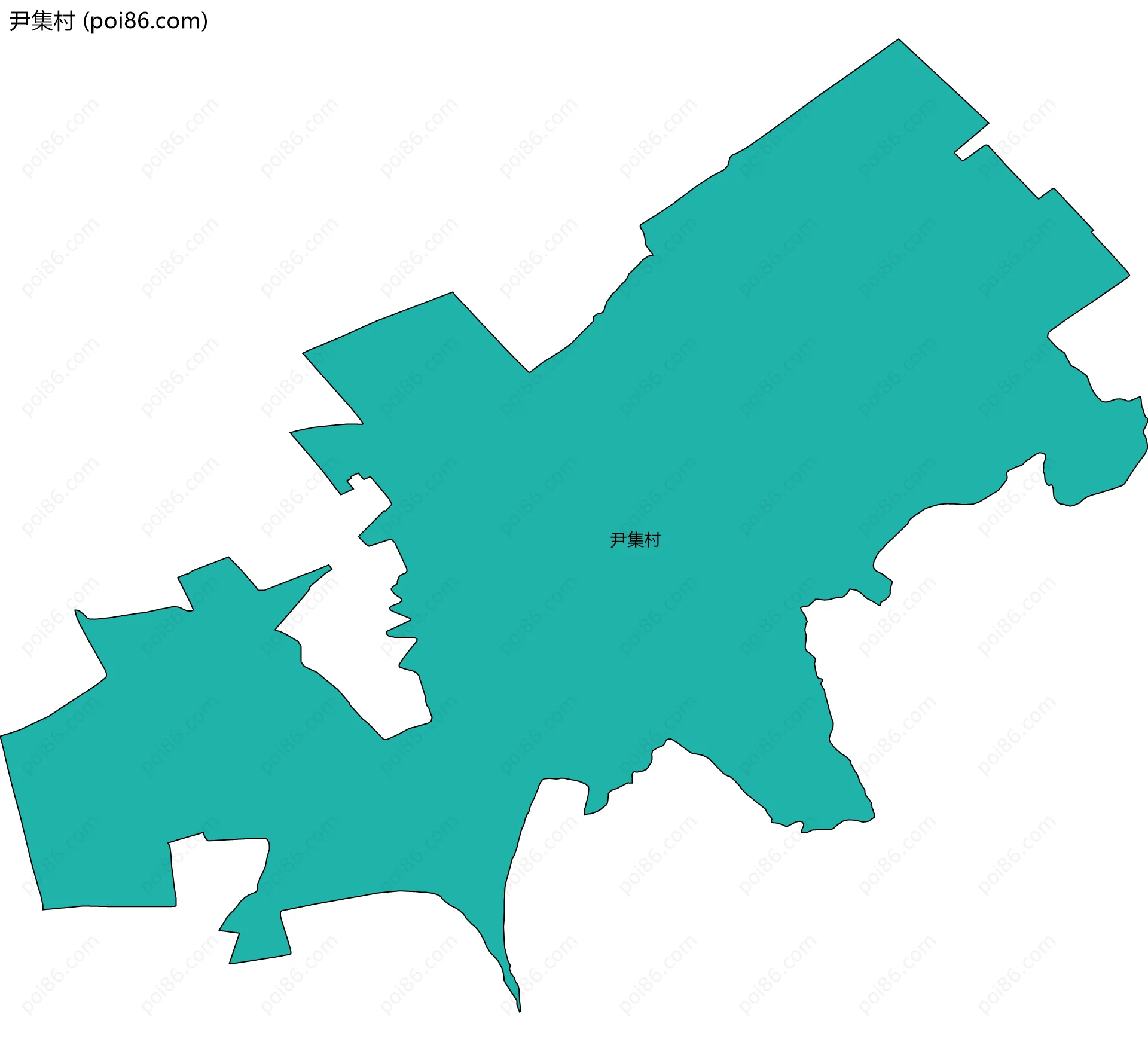尹集村边界地图