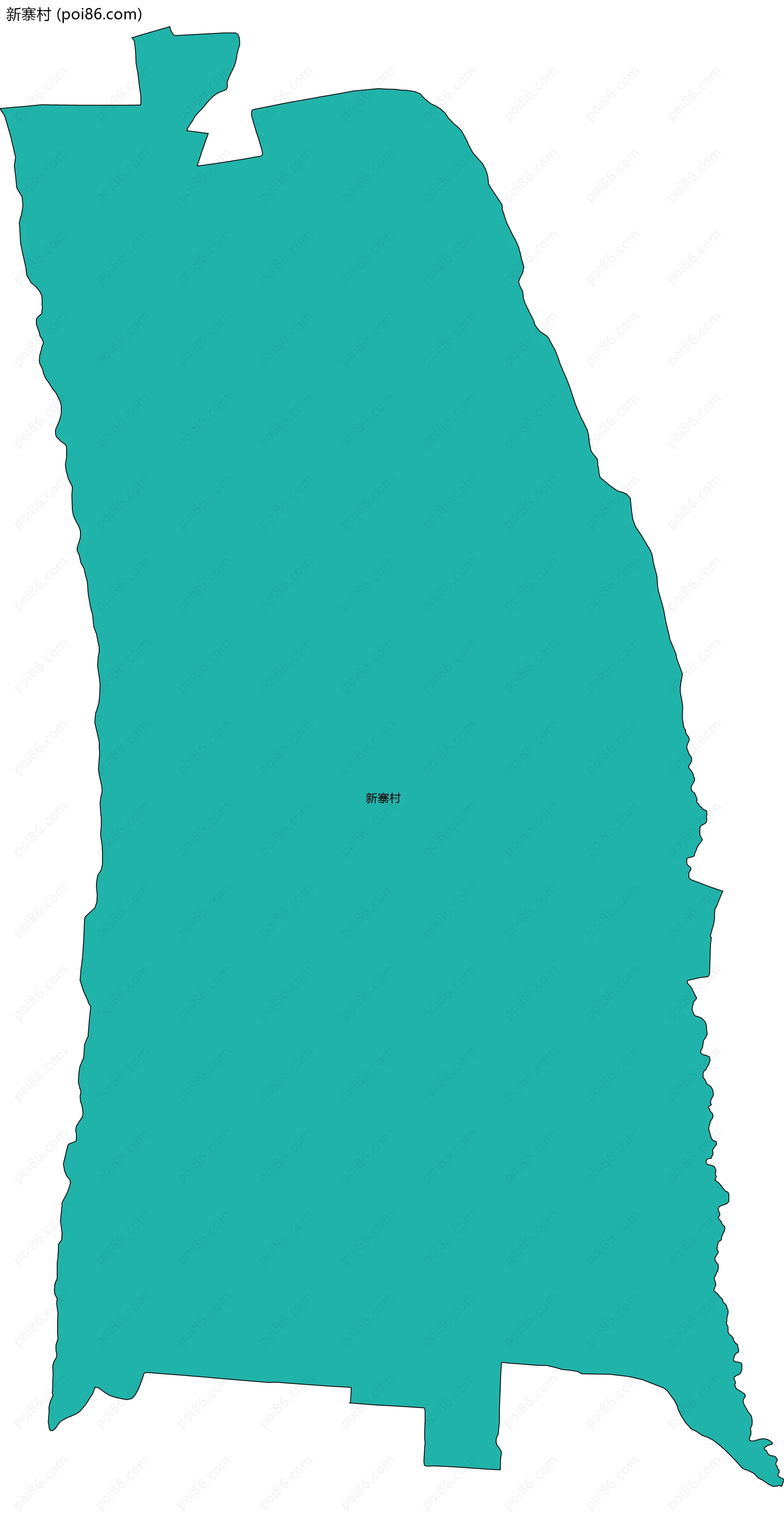 新寨村边界地图