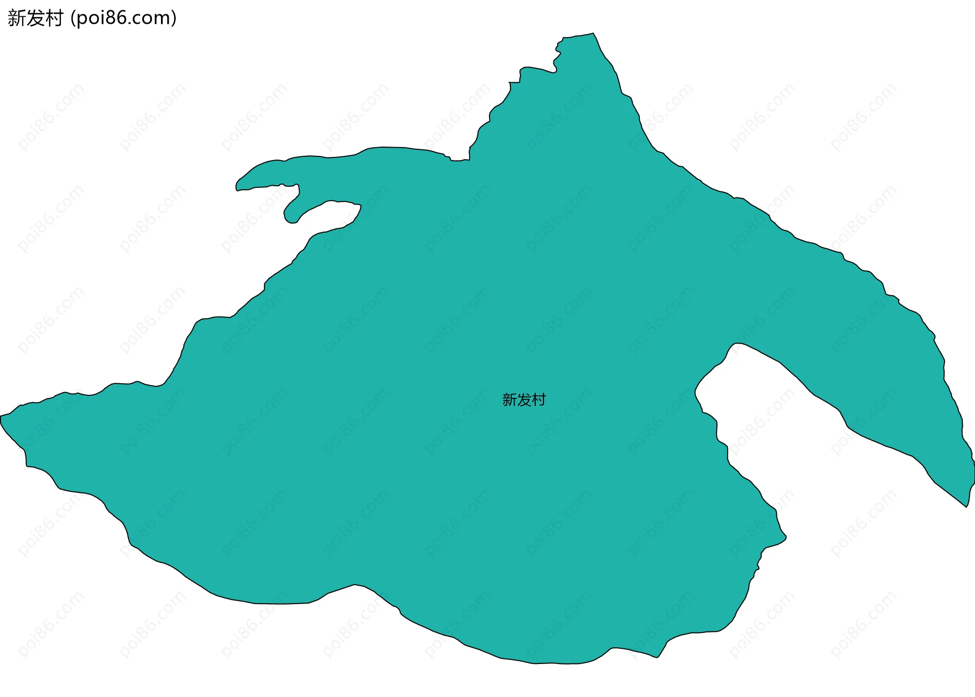 新发村边界地图