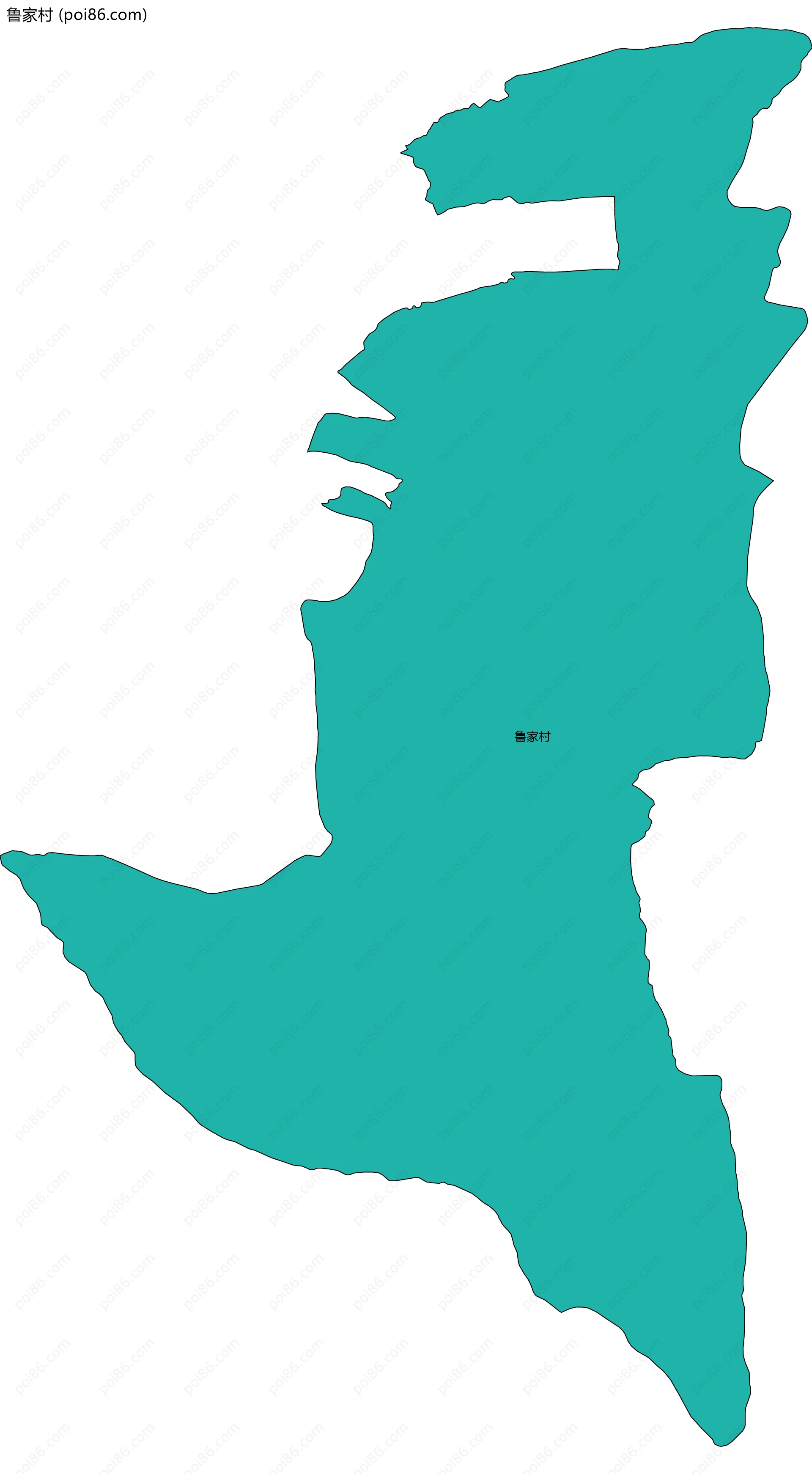 鲁家村边界地图