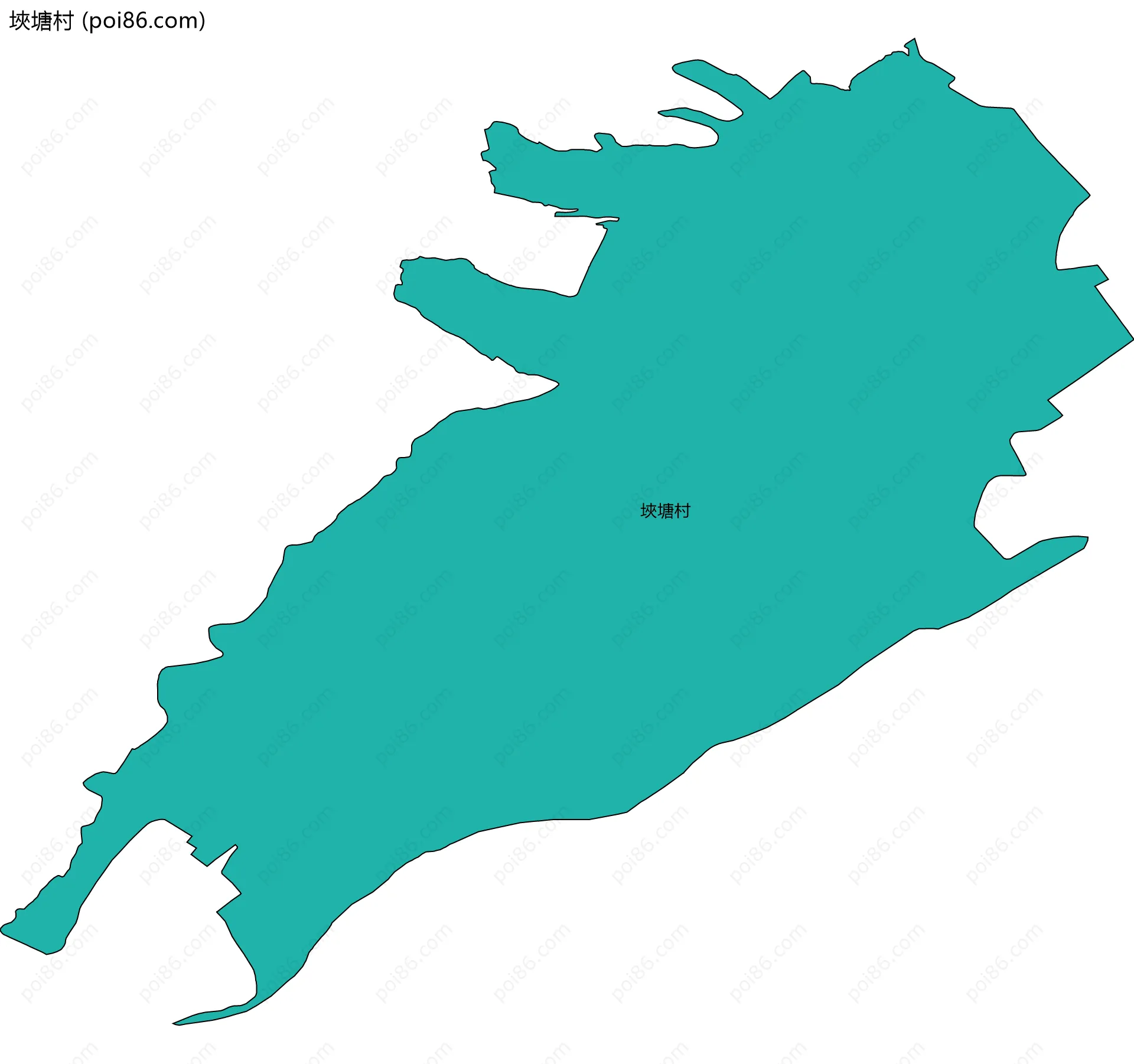 埉塘村边界地图