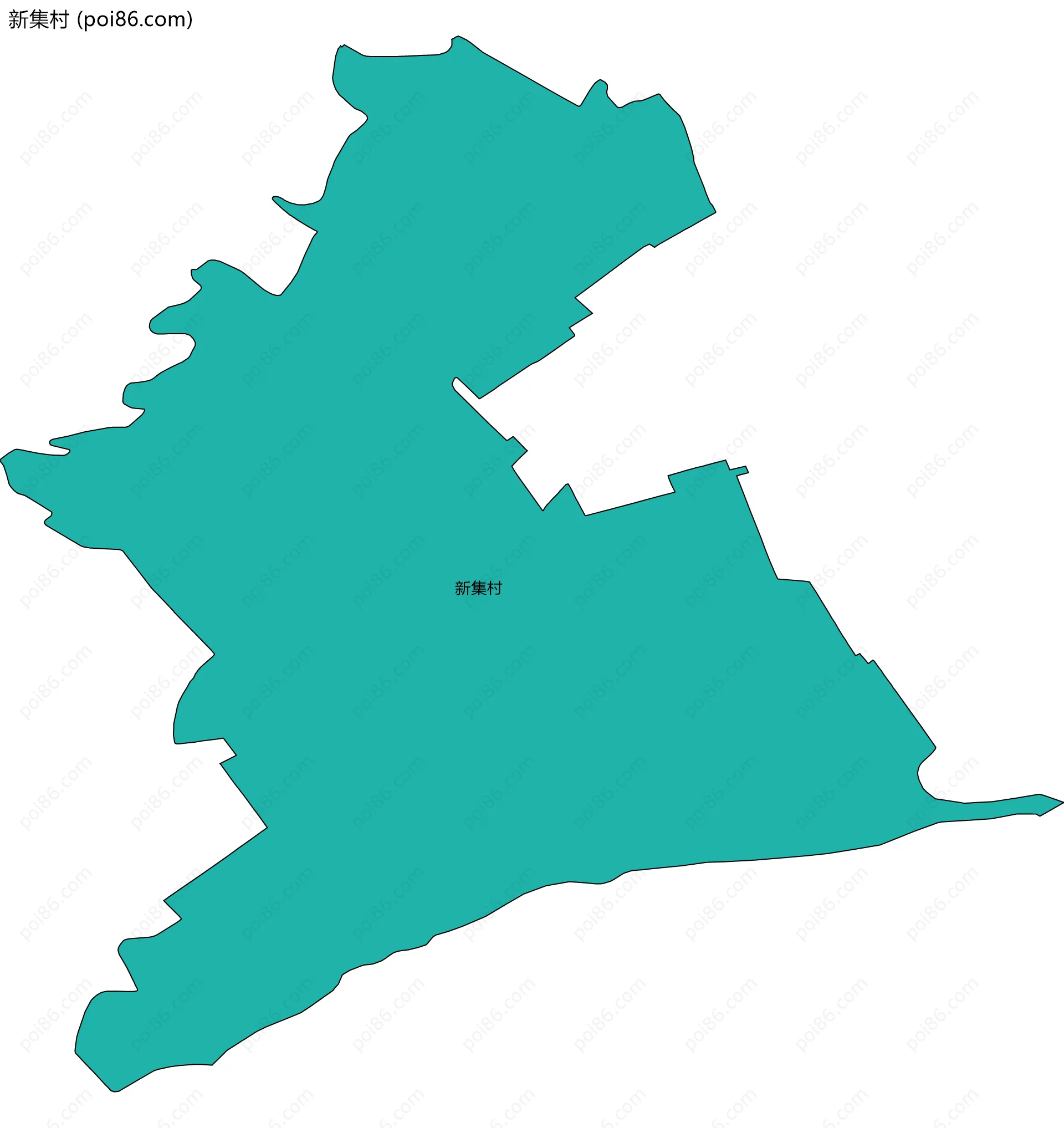 新集村边界地图