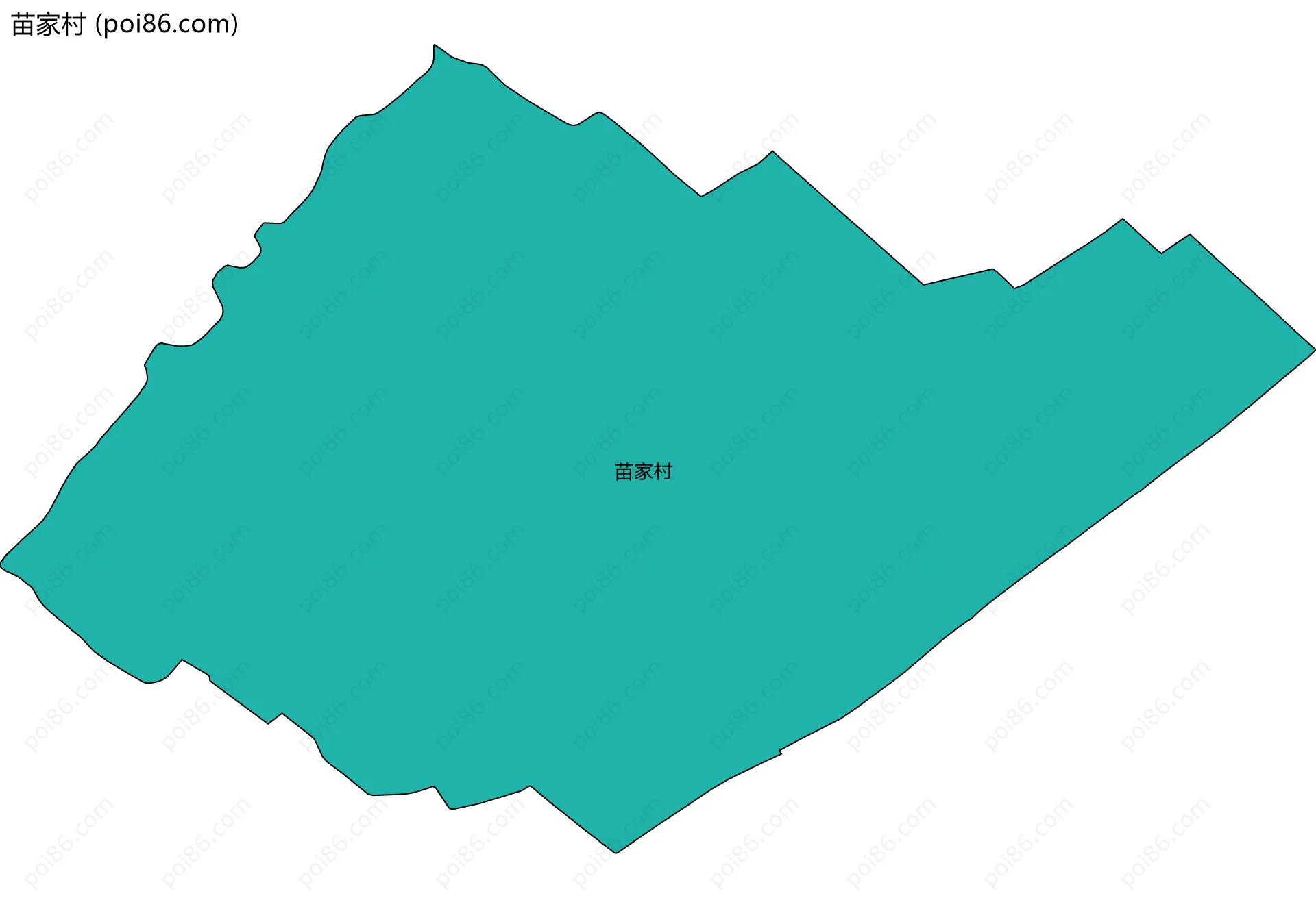 苗家村边界地图